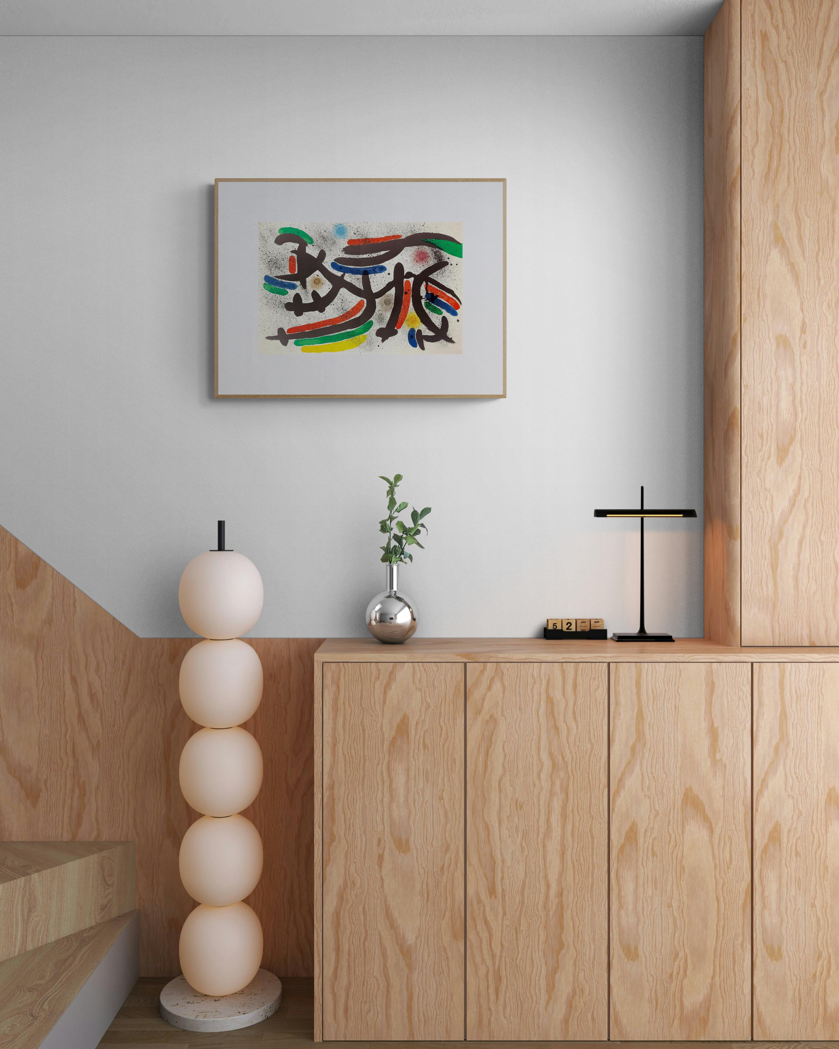 Litografia Original IX (Abstract, Modern, Surrealism, Colorful, Iconic, 50% OFF) - Print by Joan Miró