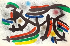 Lithographie originale IX (abstraite, moderne, surréaliste, colorée, emblématique, 50 % off)