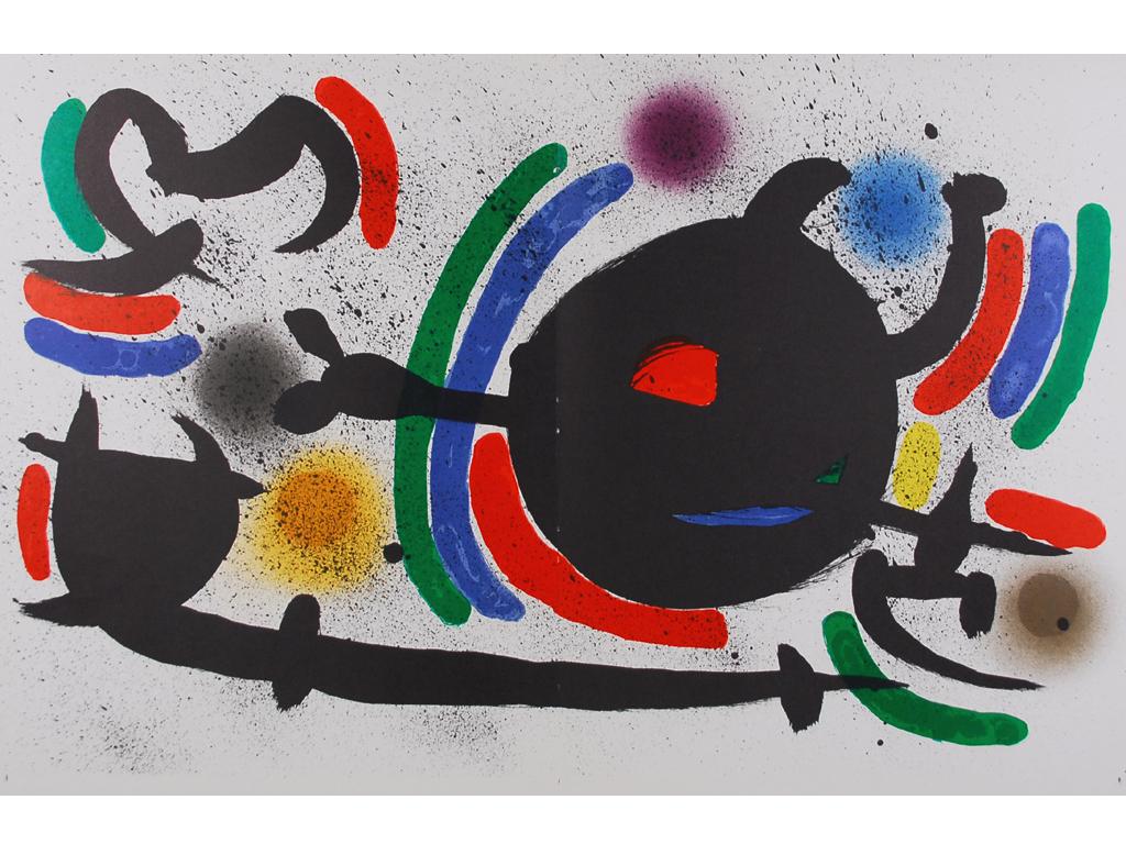 "Litografia Original X" - Joan Miró - Spanish edition.

Abstract Expressionism, Surrealism, Dada, Experimental, Avant-garde.

This is the Spanish edition.

The work embraces dream imagery and “psychic automatism".

Envisioning his artistic pursuit