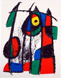 "Litografía Original" - Lot of 4 artworks: V, VI, VII and XI - Joan Miró