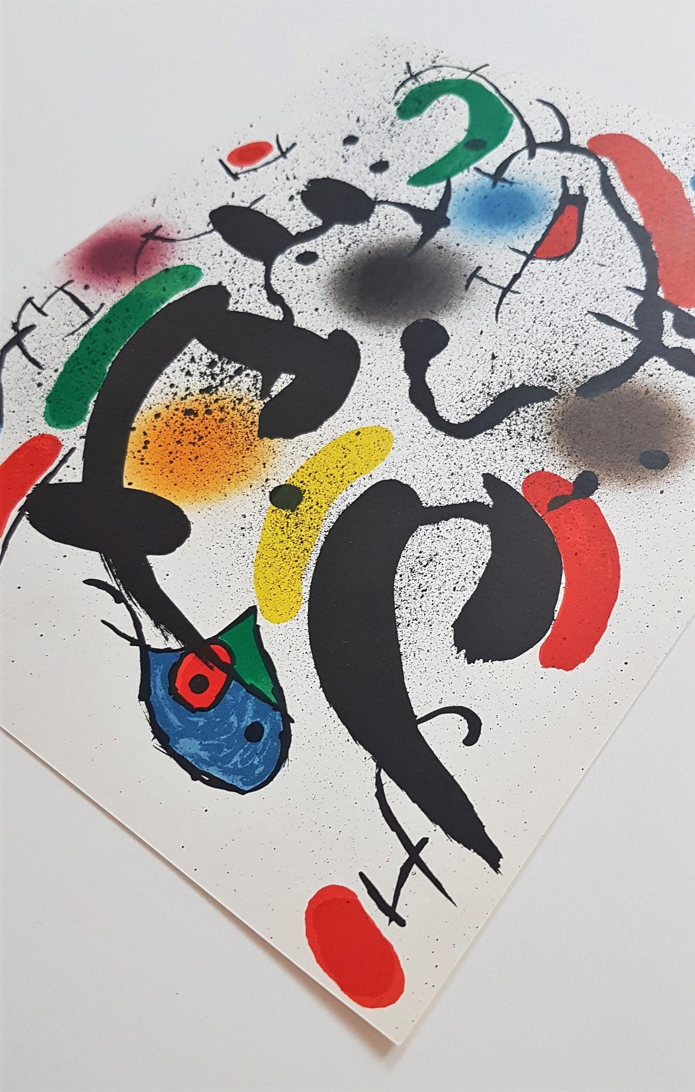 Litografia Original VI - Surrealist Print by Joan Miró