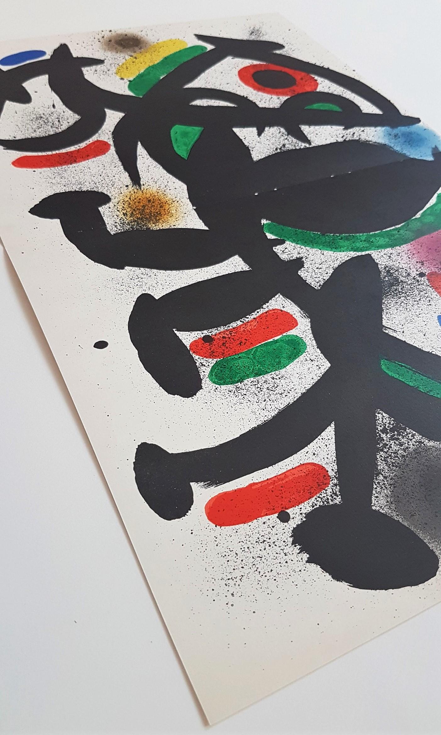 Lithografie, Original VIII – Print von Joan Miró