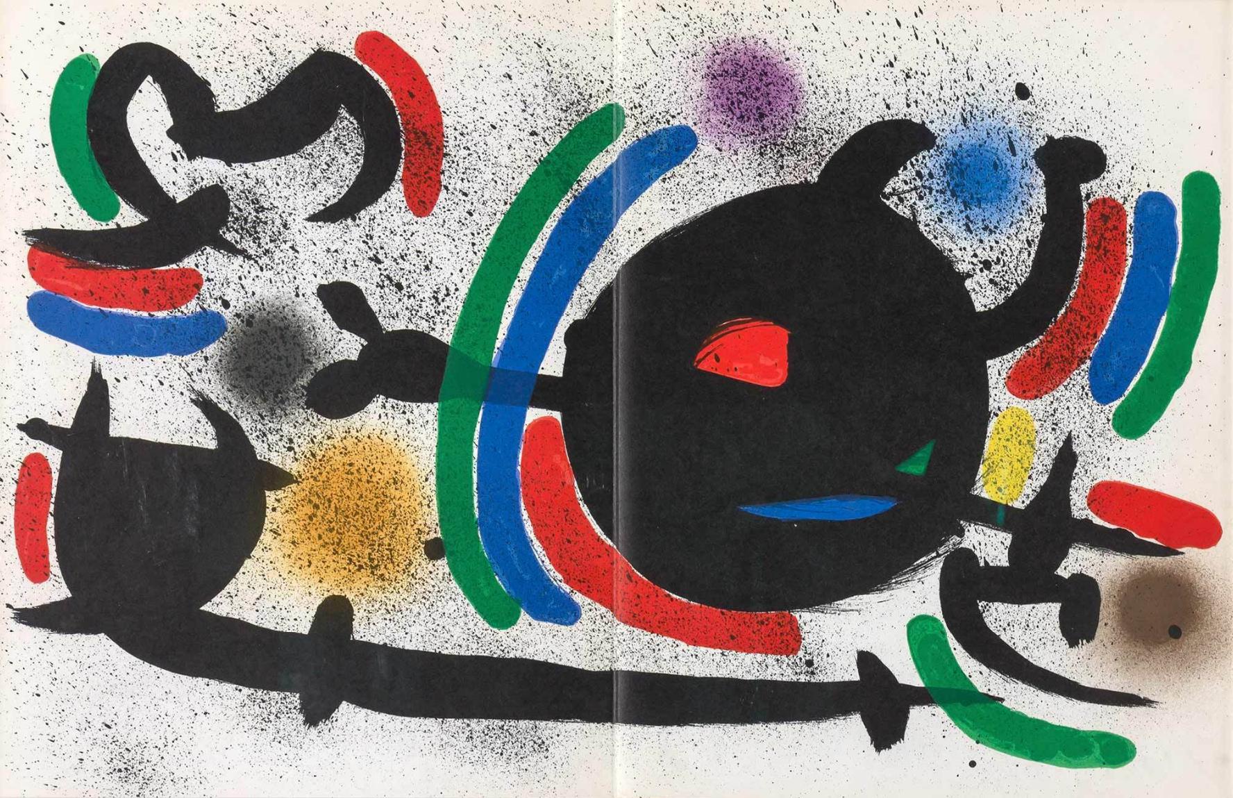 Joan Miró Print - Litografía original X