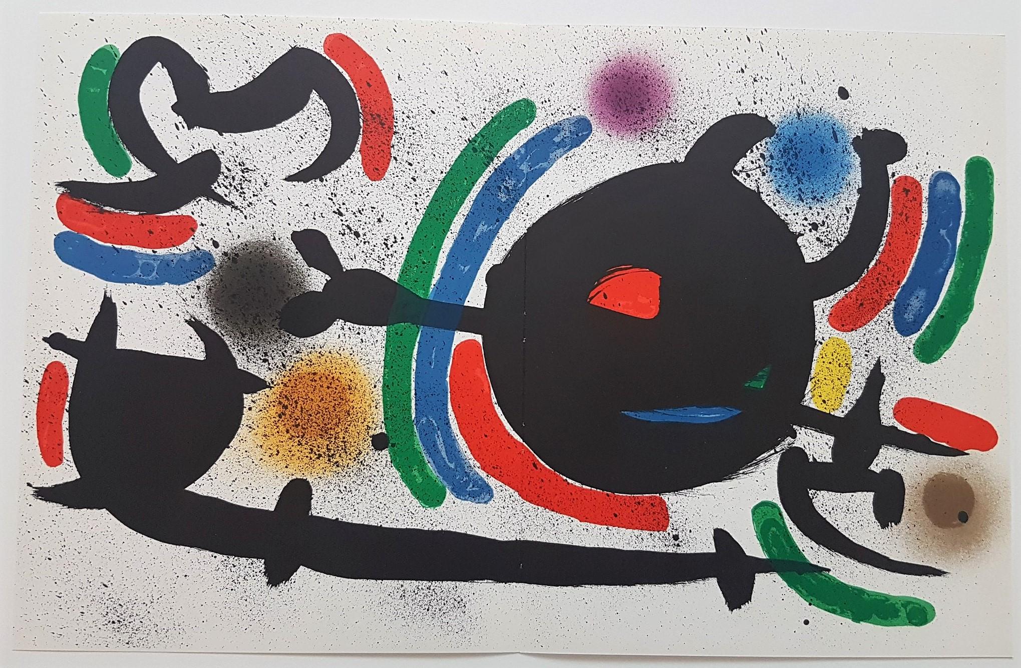Litografia Original X (Surrealista, Astratto, Gestuale) - Print di Joan Miró