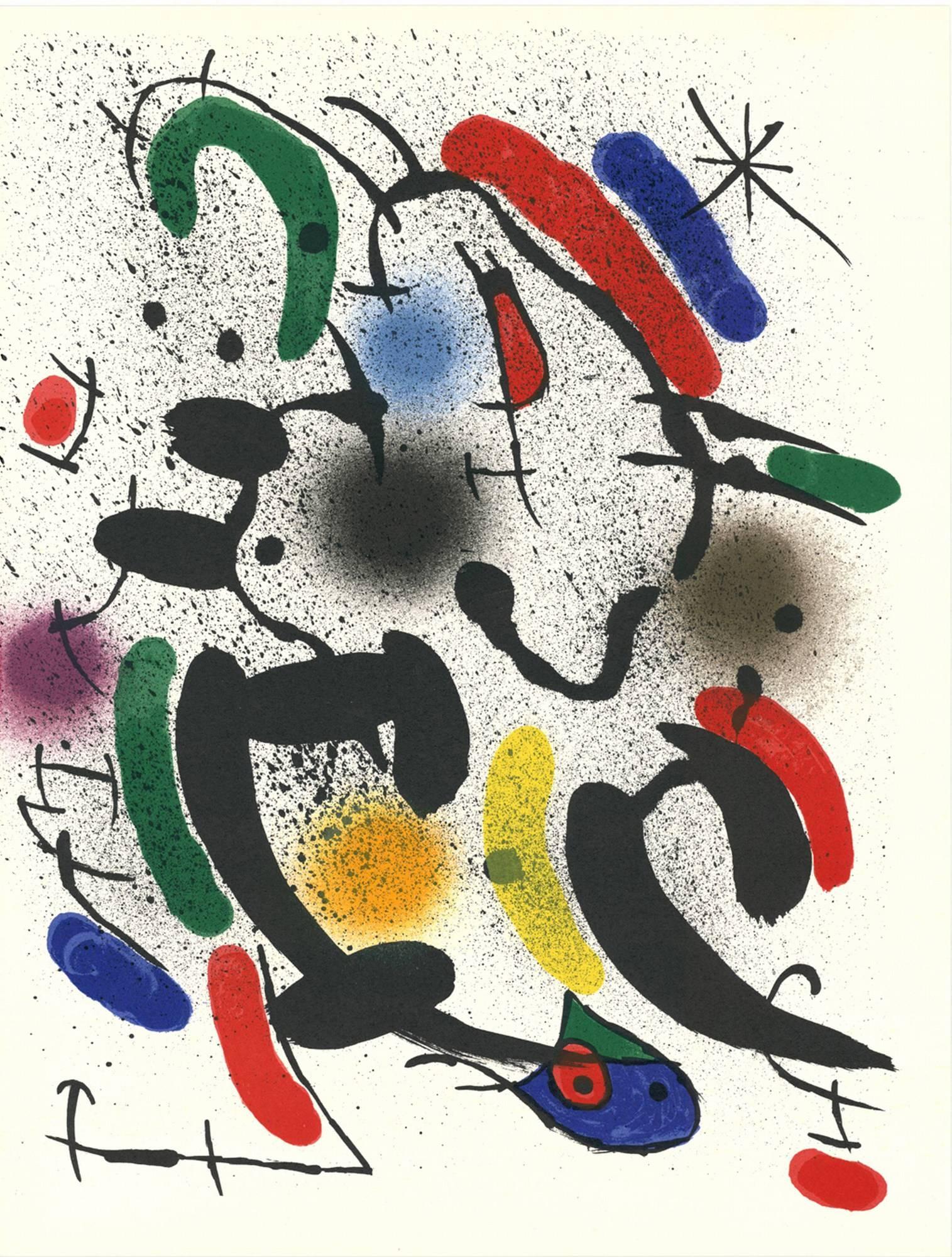 Joan Miró Abstract Print - Litografia Originale VI