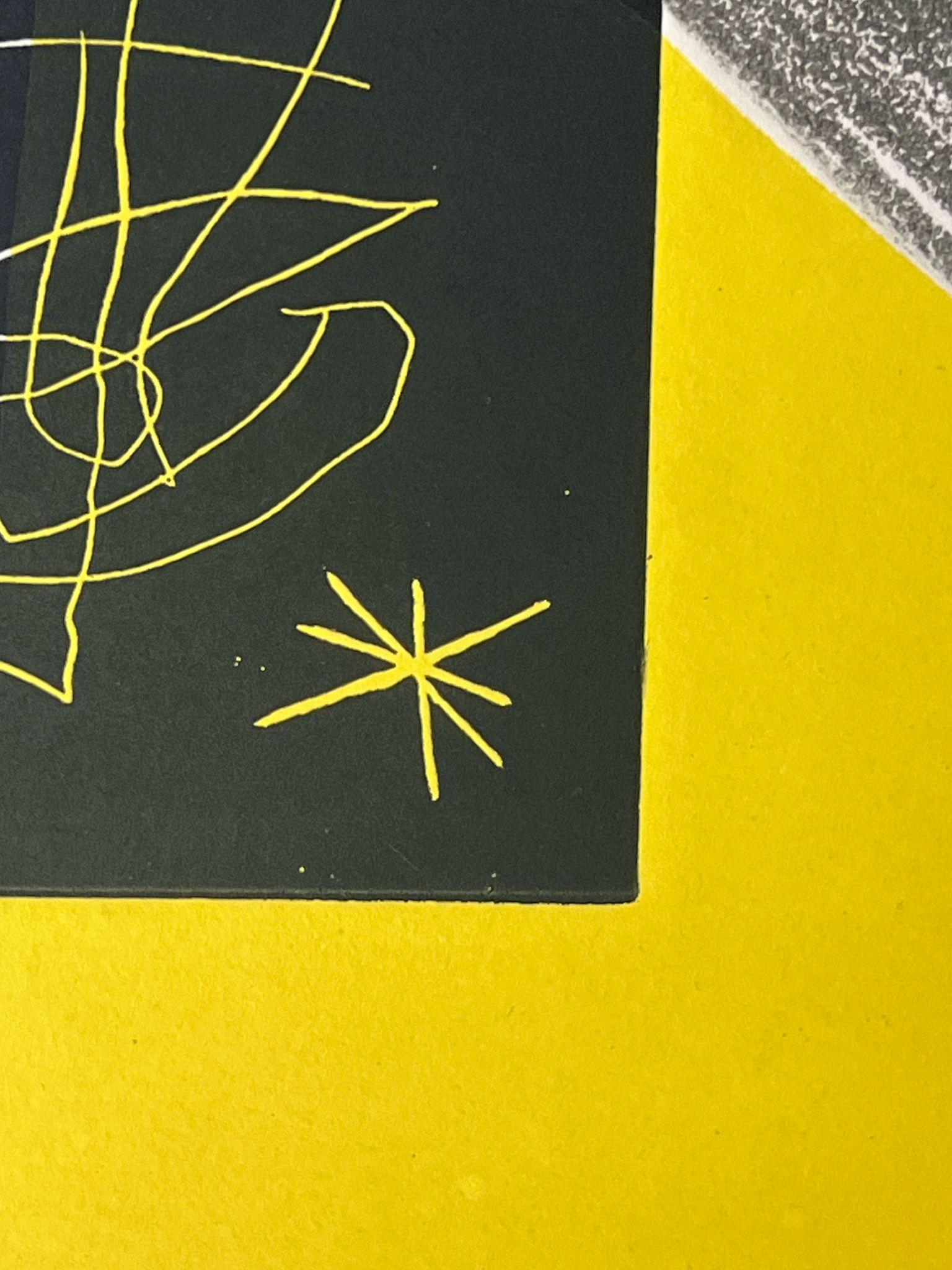 Llibre dels sis sentits (Libro de los seis sentidos) - Print Abstracto de Joan Miró