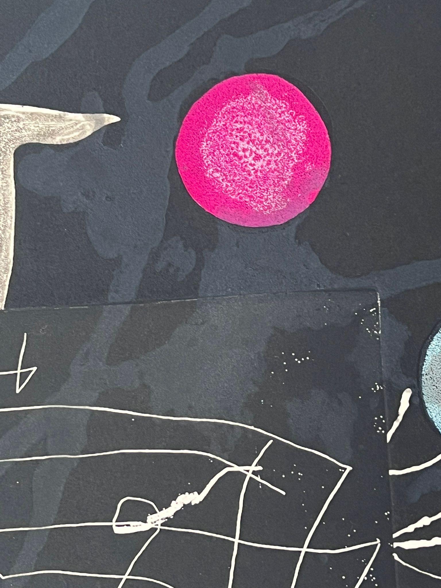 Llibre dels sis sentits (Libro de los seis sentidos) - Abstract Print Beige de Joan Miró