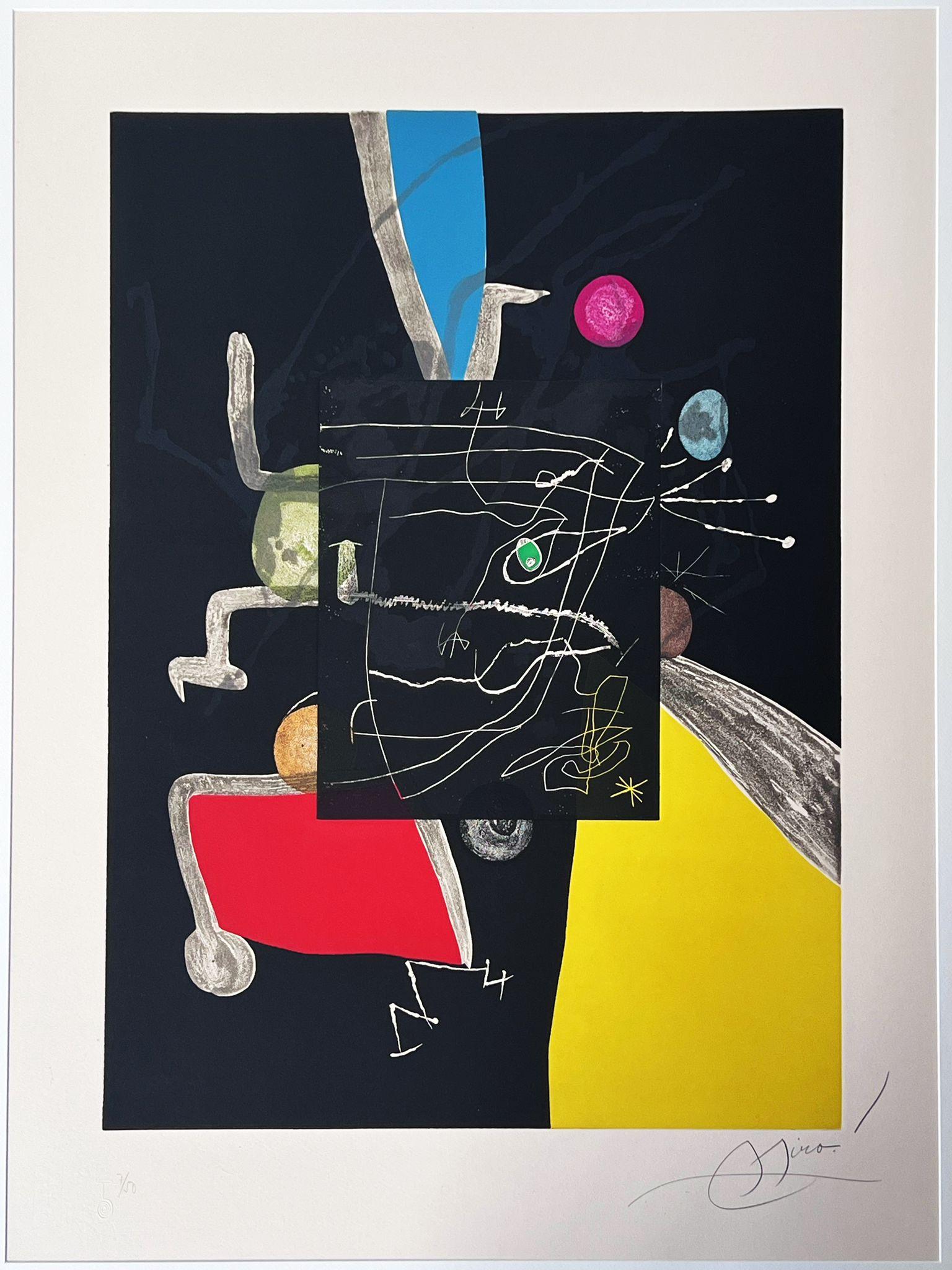 Abstract Print de Joan Miró - Llibre dels sis sentits (Libro de los seis sentidos)