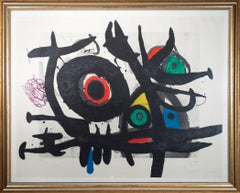 'l’Oiseau Destructeur' original abstract etching signed by Joan Miró