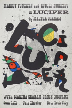 Lucifer at Uris Theater NYC - Original Signed Lithograph Corredor-Matheos #86