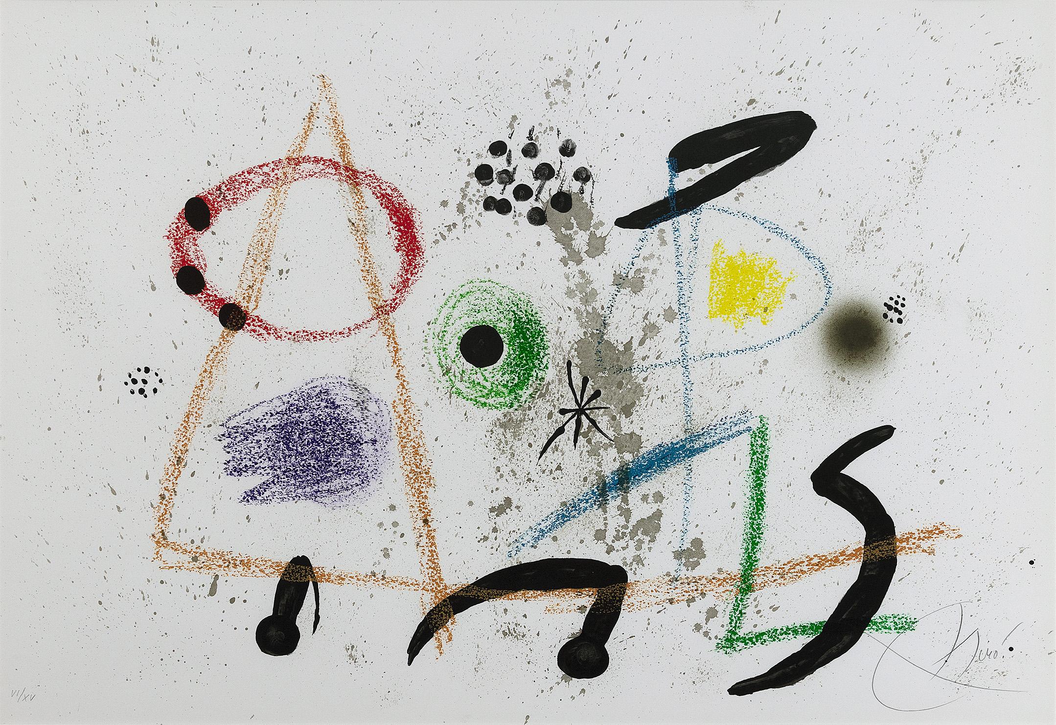 Maravillas con variaciones acrósticas en el jardín de Miró, 1975, (VI/XV) - Print by Joan Miró