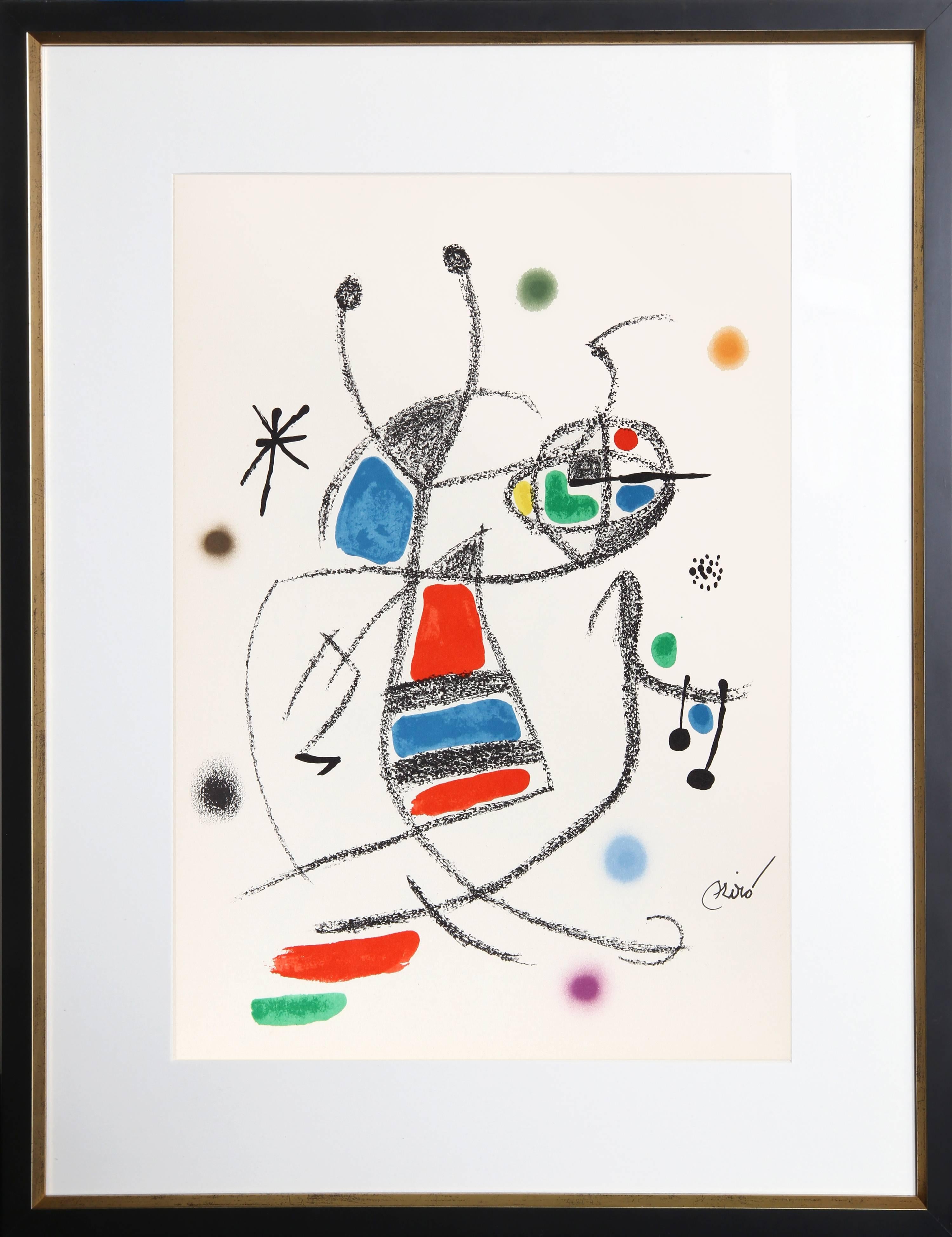 Abstract Print Joan Miró - Maravillas con Variaciones Acrosticas dans le Jardin de Miro (Number 10)
