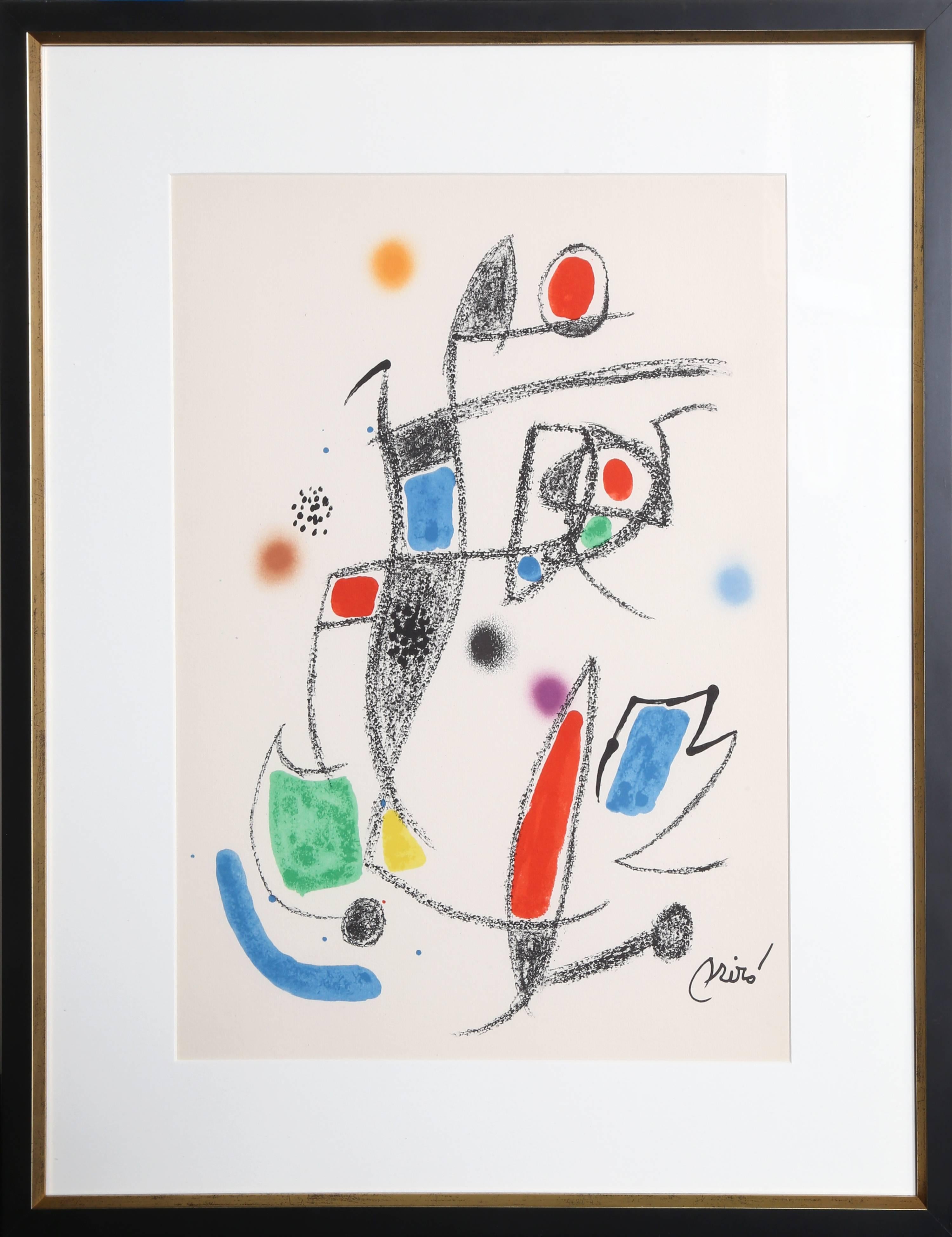 Abstract Print Joan Miró - Maravillas con Variaciones Acrosticas en le jardin de Miro (Number 12)