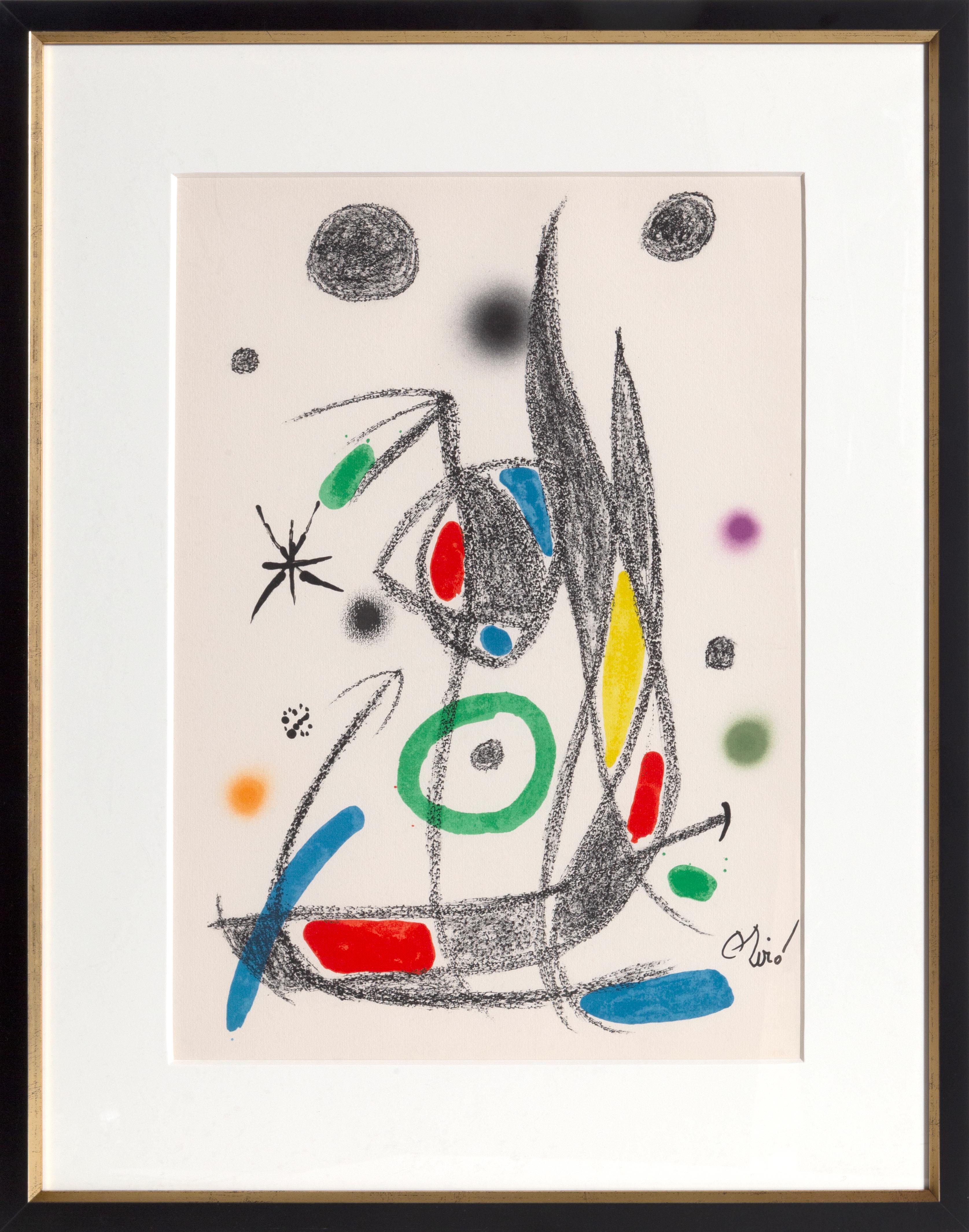 Joan Miró Abstract Print – Maravillas mit Variaciones Acrosticas im Jardin de Miro (Number 16)