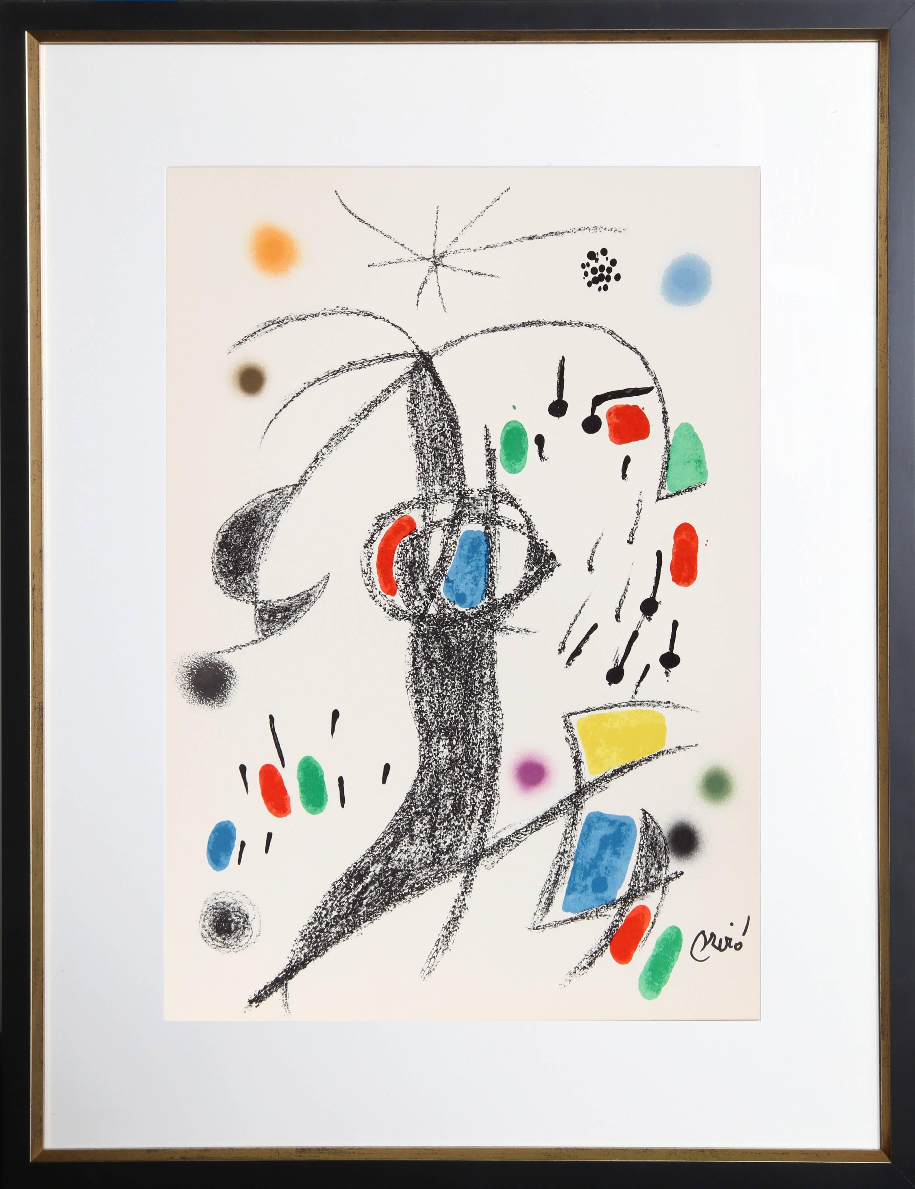 Joan Miró Abstract Print -  Maravillas con Variaciones Acrosticas en el Jardin de Miro (Number 21)
