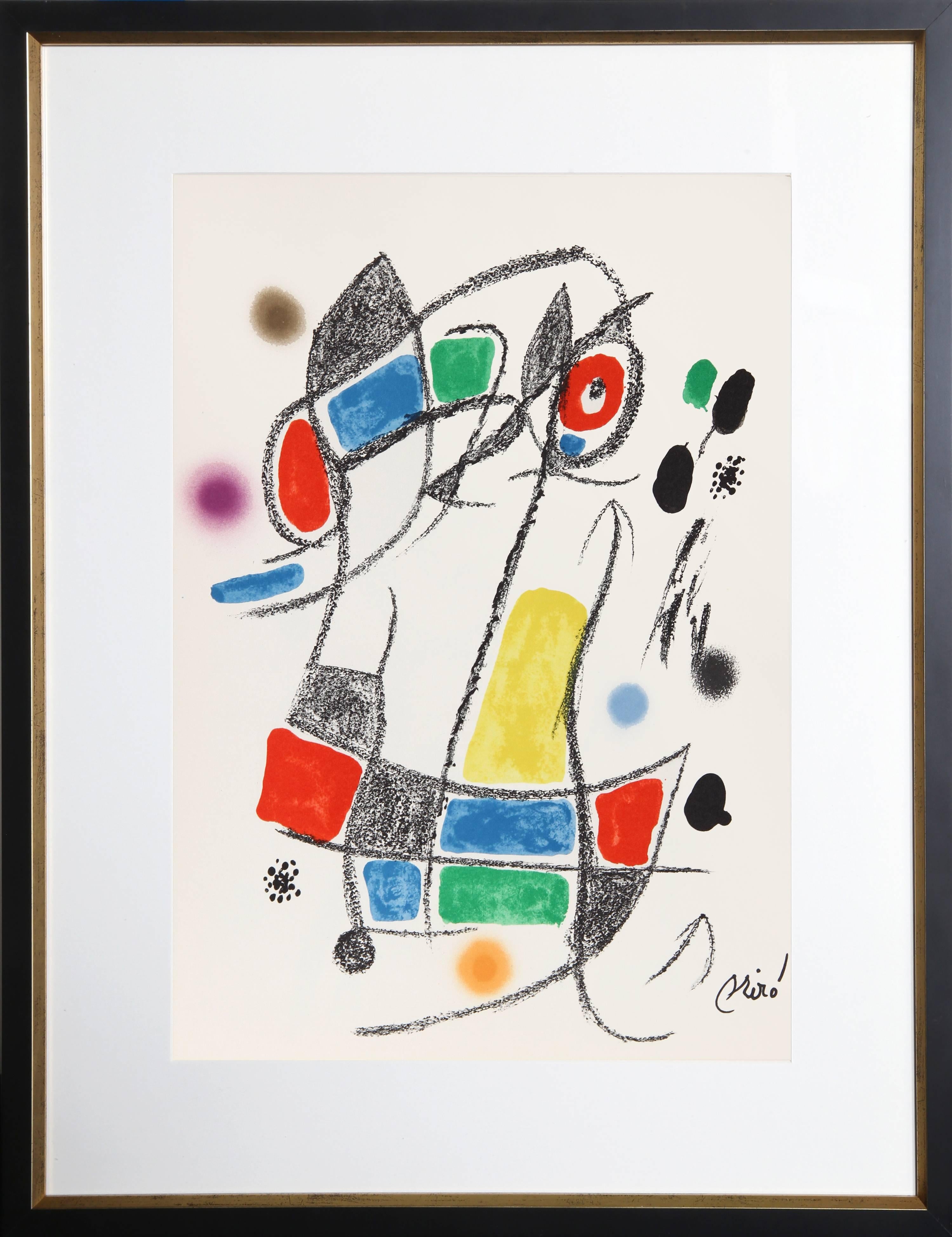 Joan Miró Abstract Print -  Maravillas con Variaciones Acrosticas en el Jardin de Miro (Number 3)