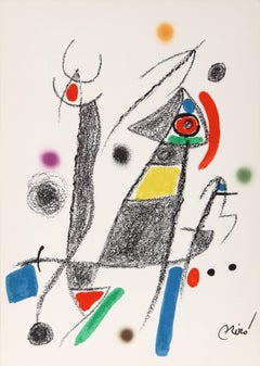 Maravillas con Variaciones, Framed Abstract  Lithograph by Joan Miro