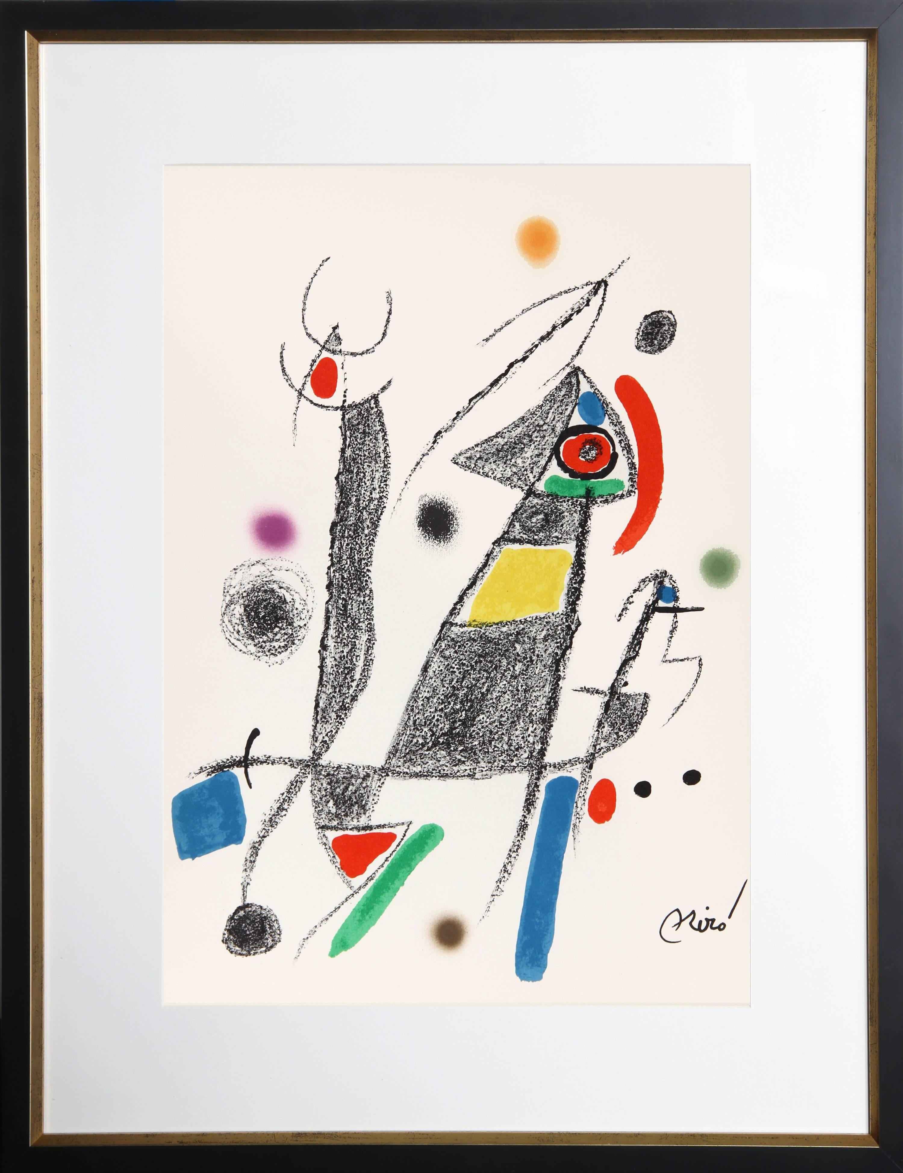 Abstract Print Joan Miró - Maravillas con Variaciones Acrosticas dans le Jardin de Miro (Number 8)