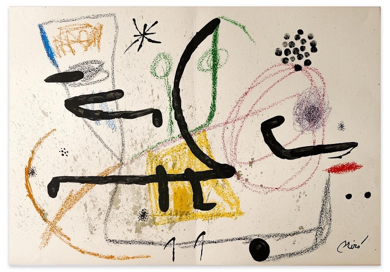 Joan Miró Abstract Print - Maravillas con Variaciones Acrosticas - Original Lithograph by J. Mirò - 1975