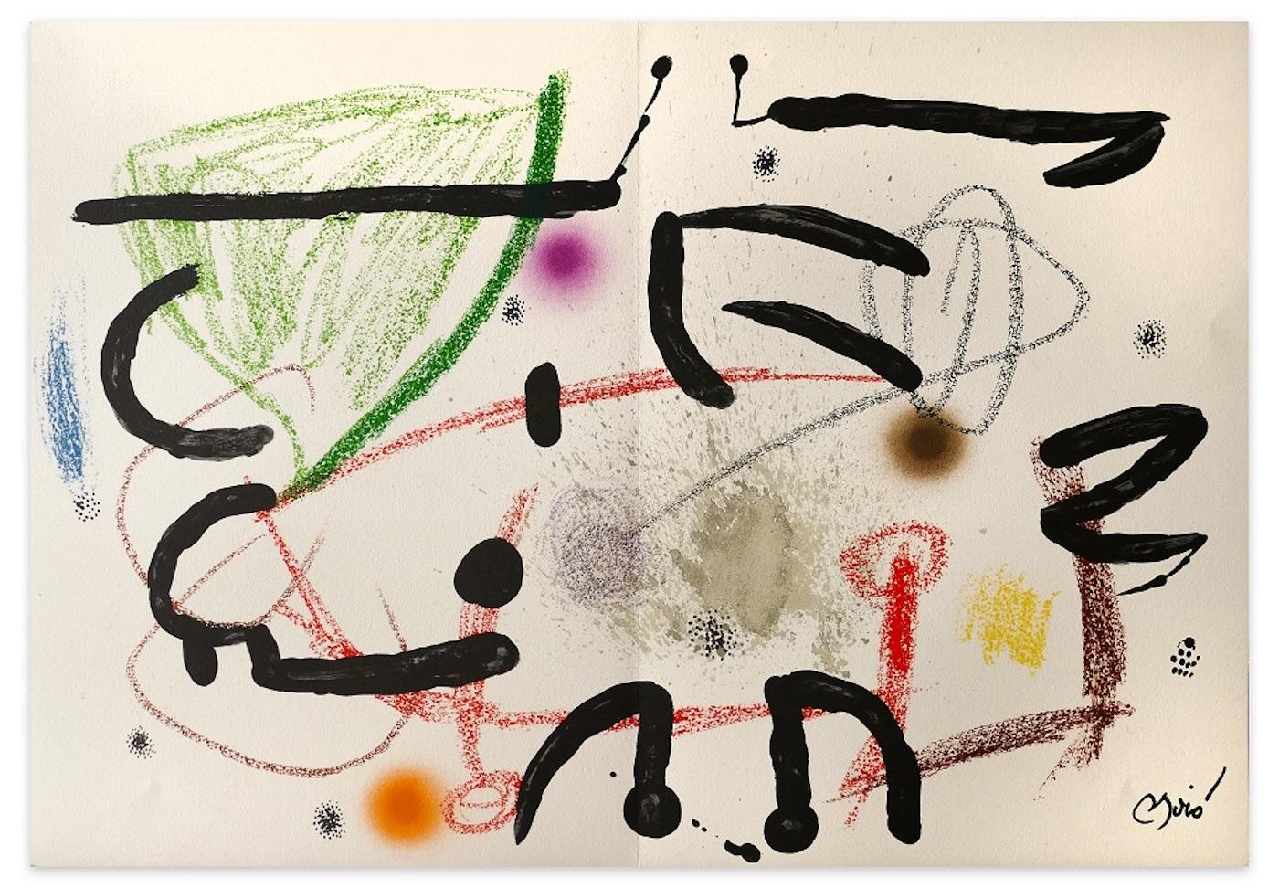 Joan Miró Abstract Print - Maravillas con Variaciones Acrosticas - Original Lithograph by J. Mirò - 1975
