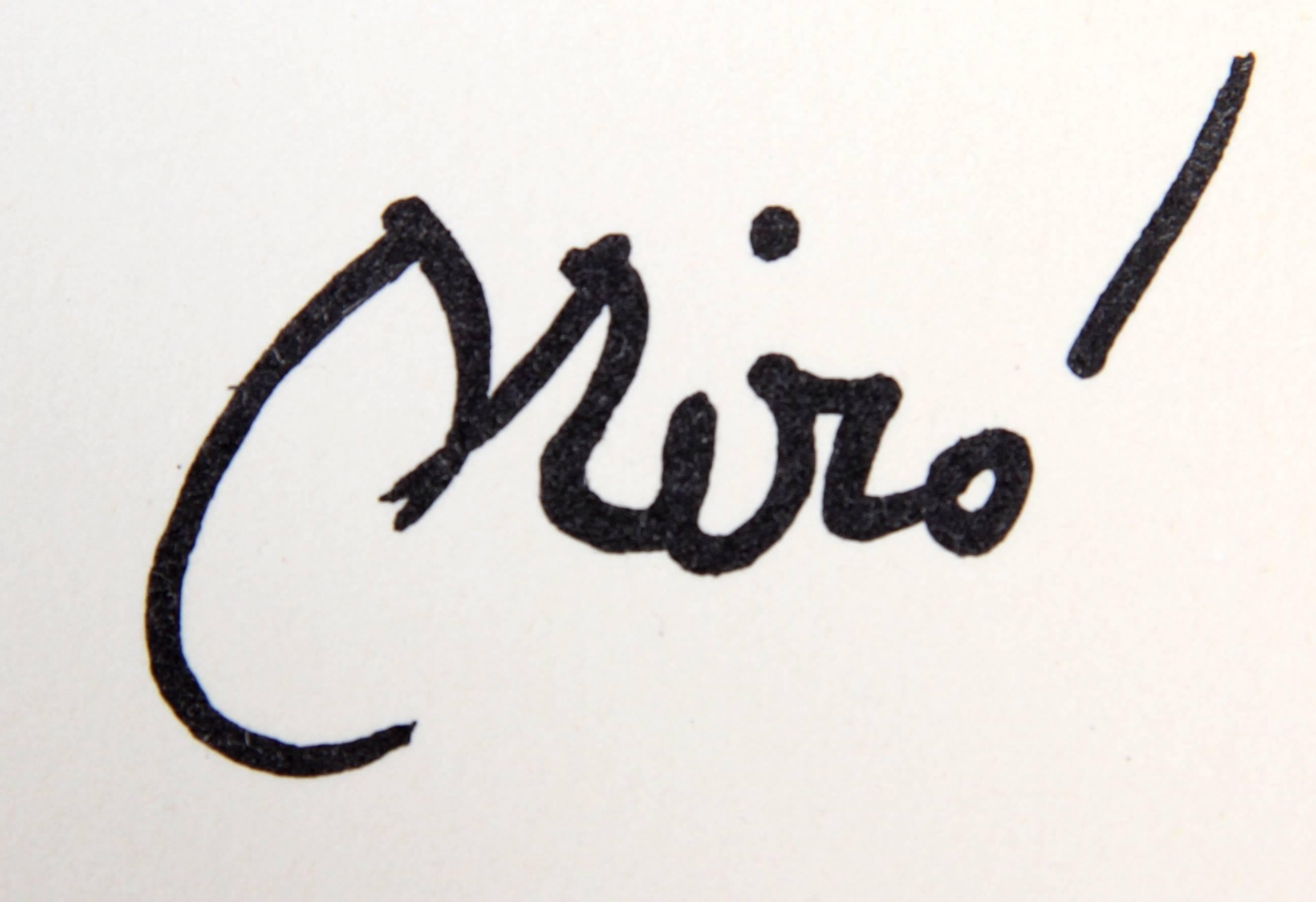 Maravillas con Variaciones, Litografía abstracta enmarcada de Joan Miró en venta 1