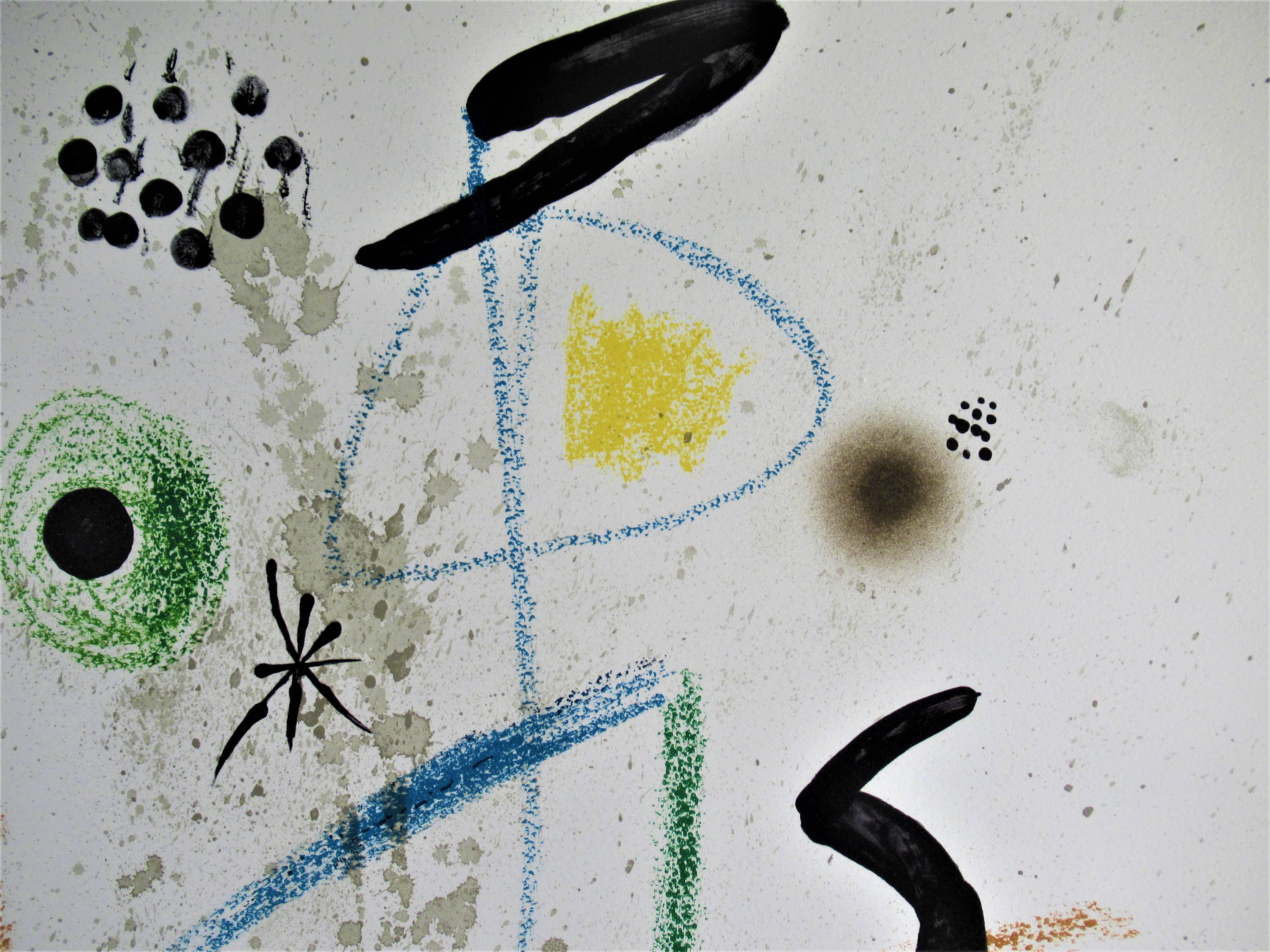 Maravillas Con Variations Acrosticas en el Jardin de Miro - Abstract Expressionist Print by Joan Miró