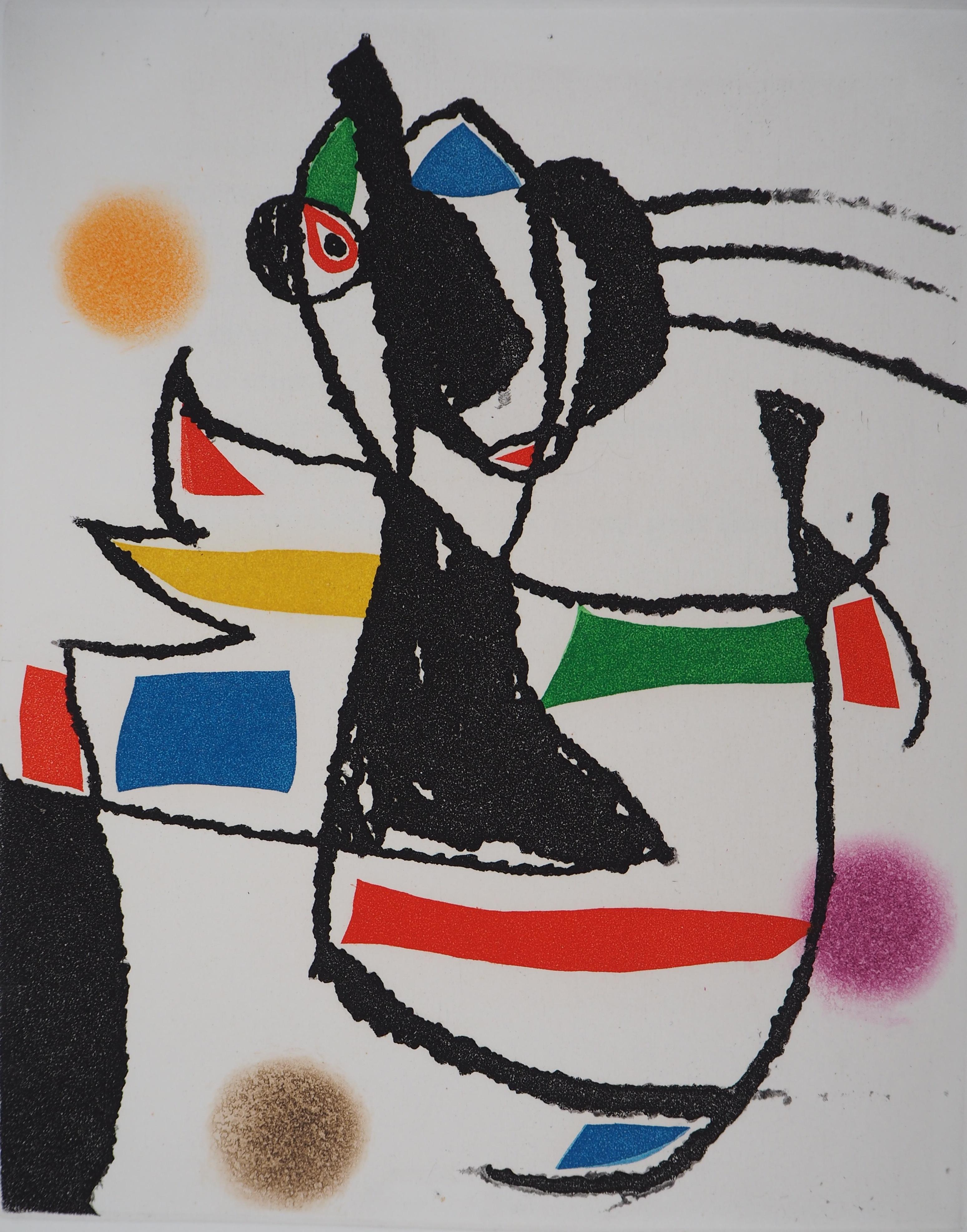 Marteau Sans Maitre VI - Original etching, 1976 - Print by Joan Miró