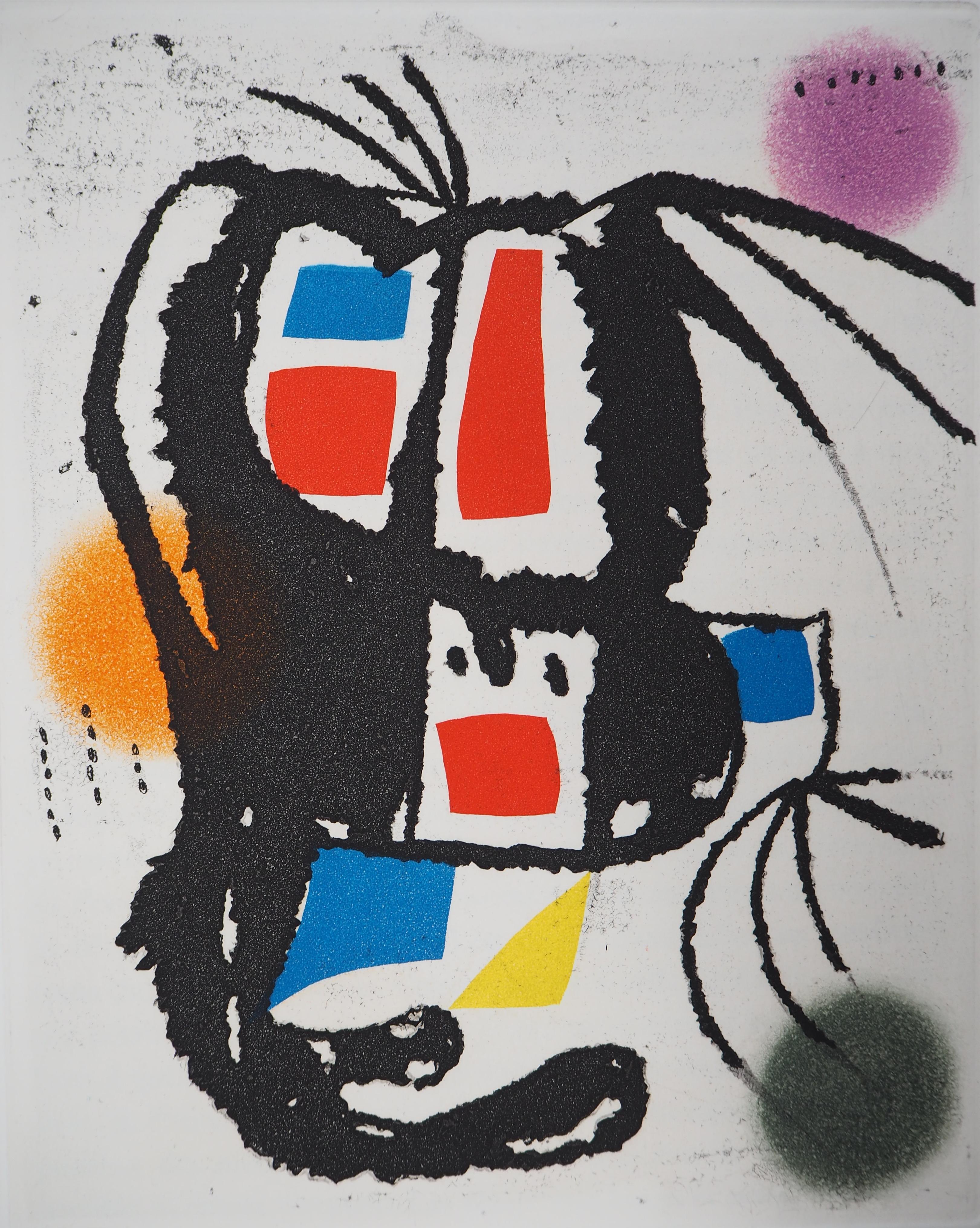 Marteau Sans Maitre VIII - Original etching, 1976 - Print by Joan Miró
