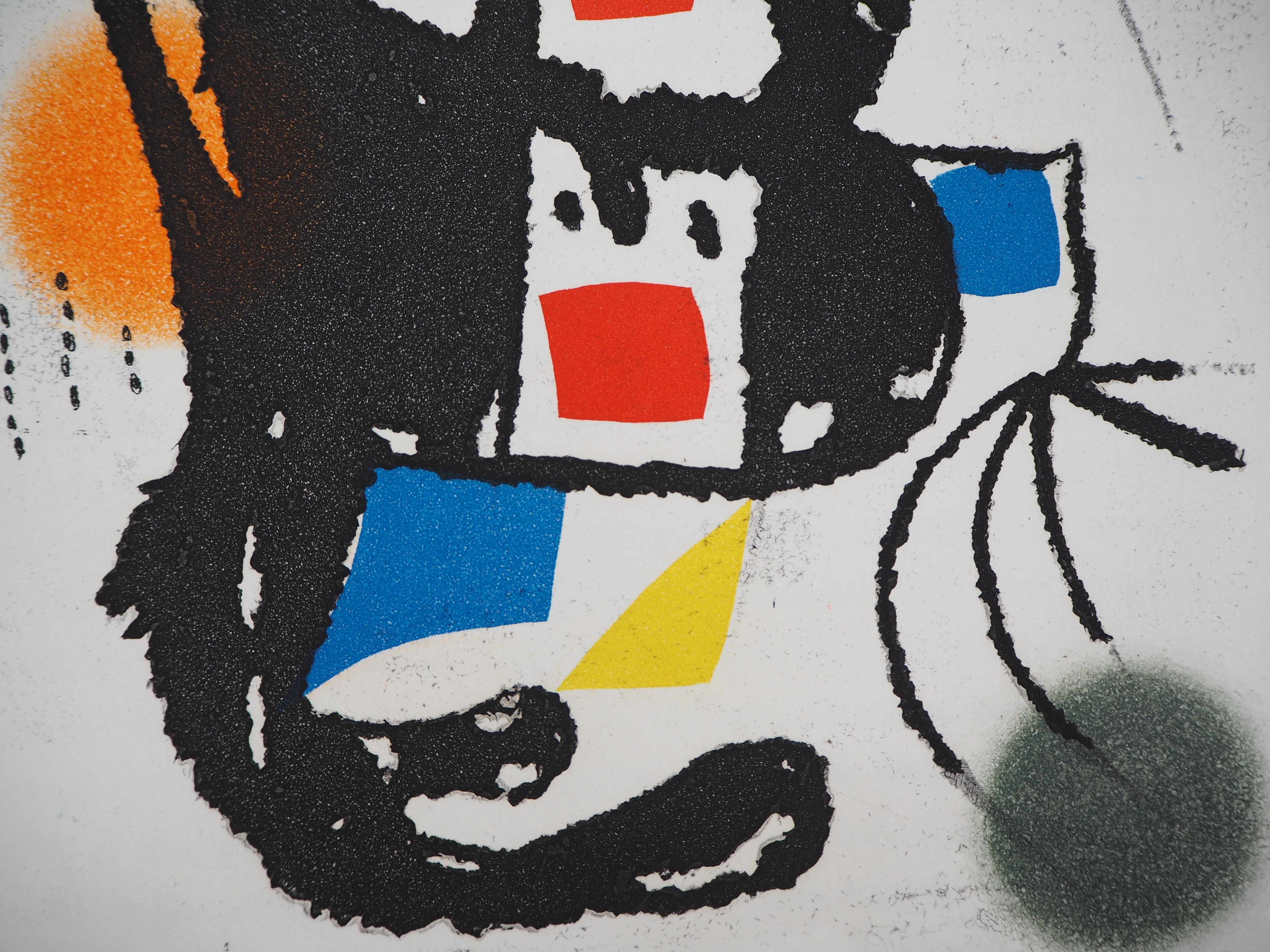 Marteau Sans Maitre VIII - Original etching, 1976 - Abstract Print by Joan Miró
