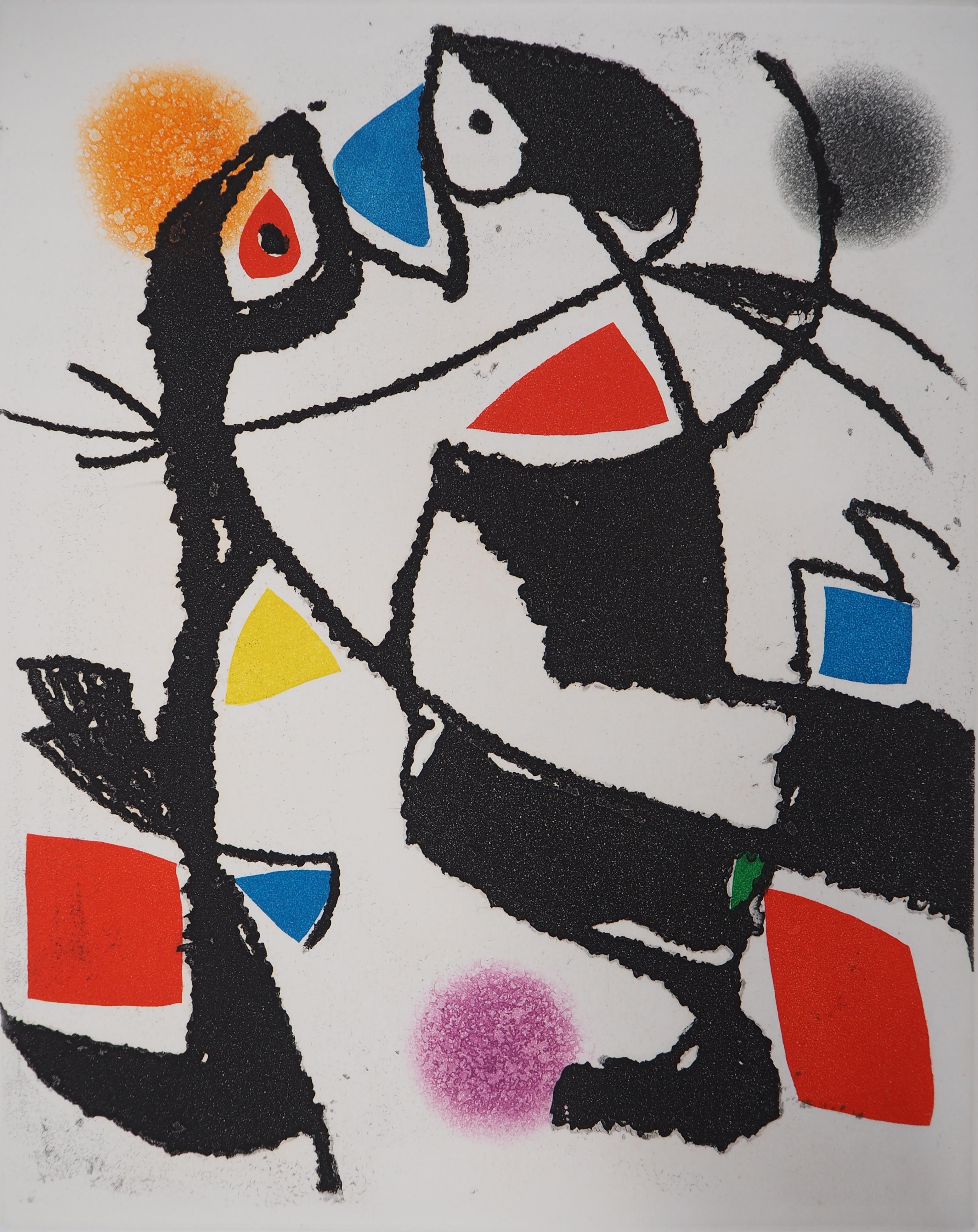 Marteau Sans Maitre X - Original etching, 1976 - Print by Joan Miró