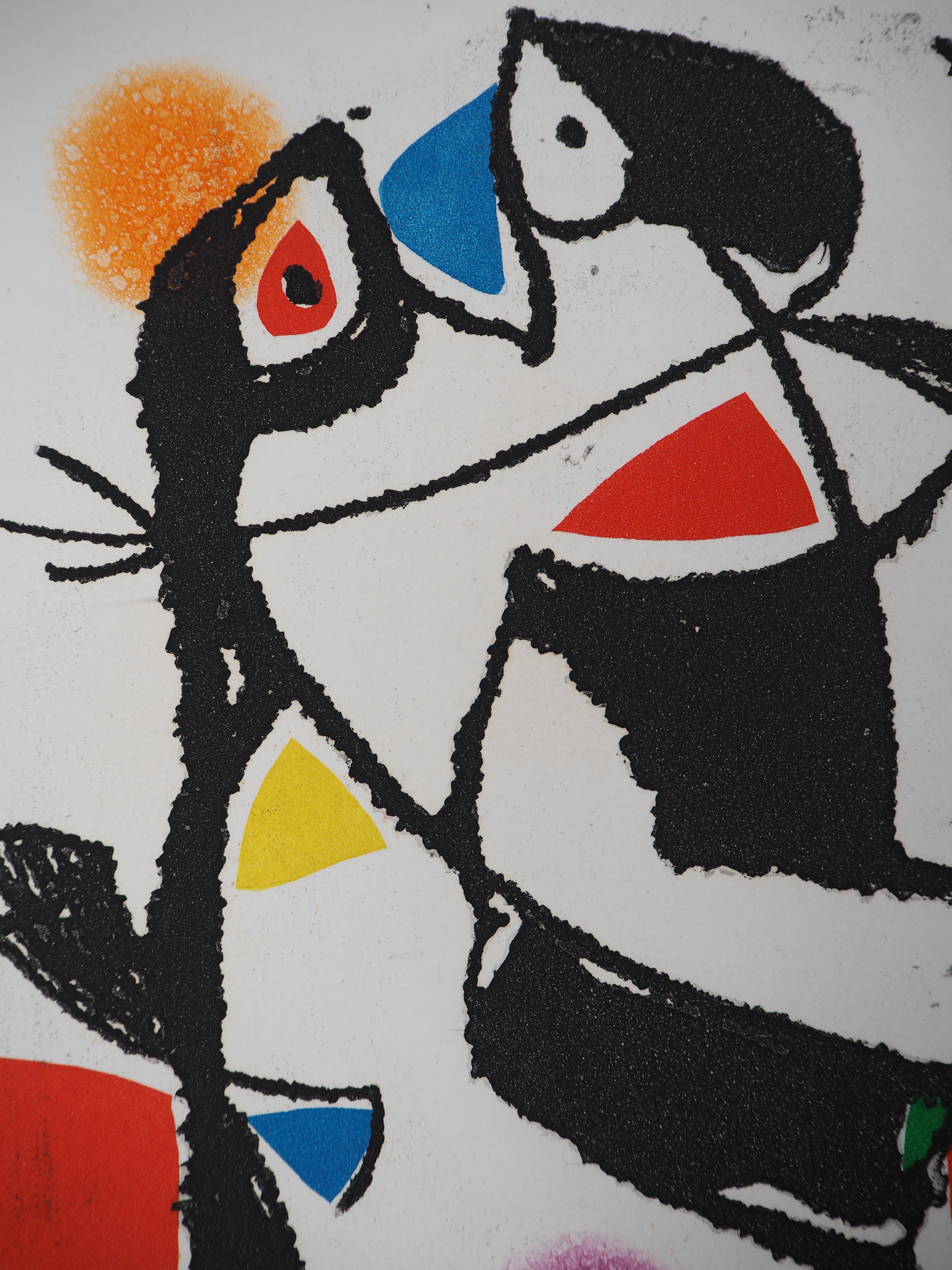 Marteau Sans Maitre X - Original etching, 1976 - Abstract Print by Joan Miró