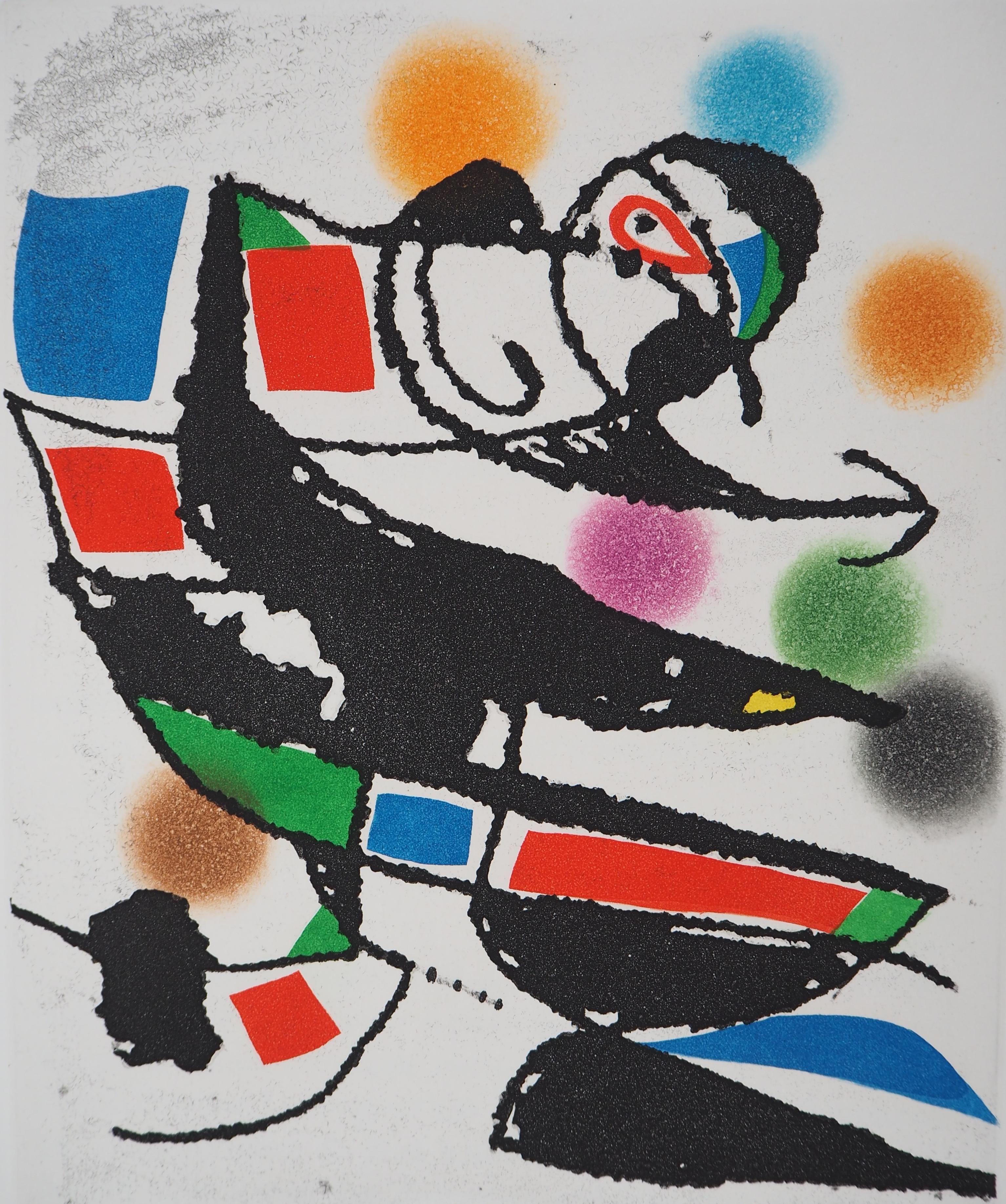 Marteau Sans Maitre XIV - Original etching, 1976 - Print by Joan Miró