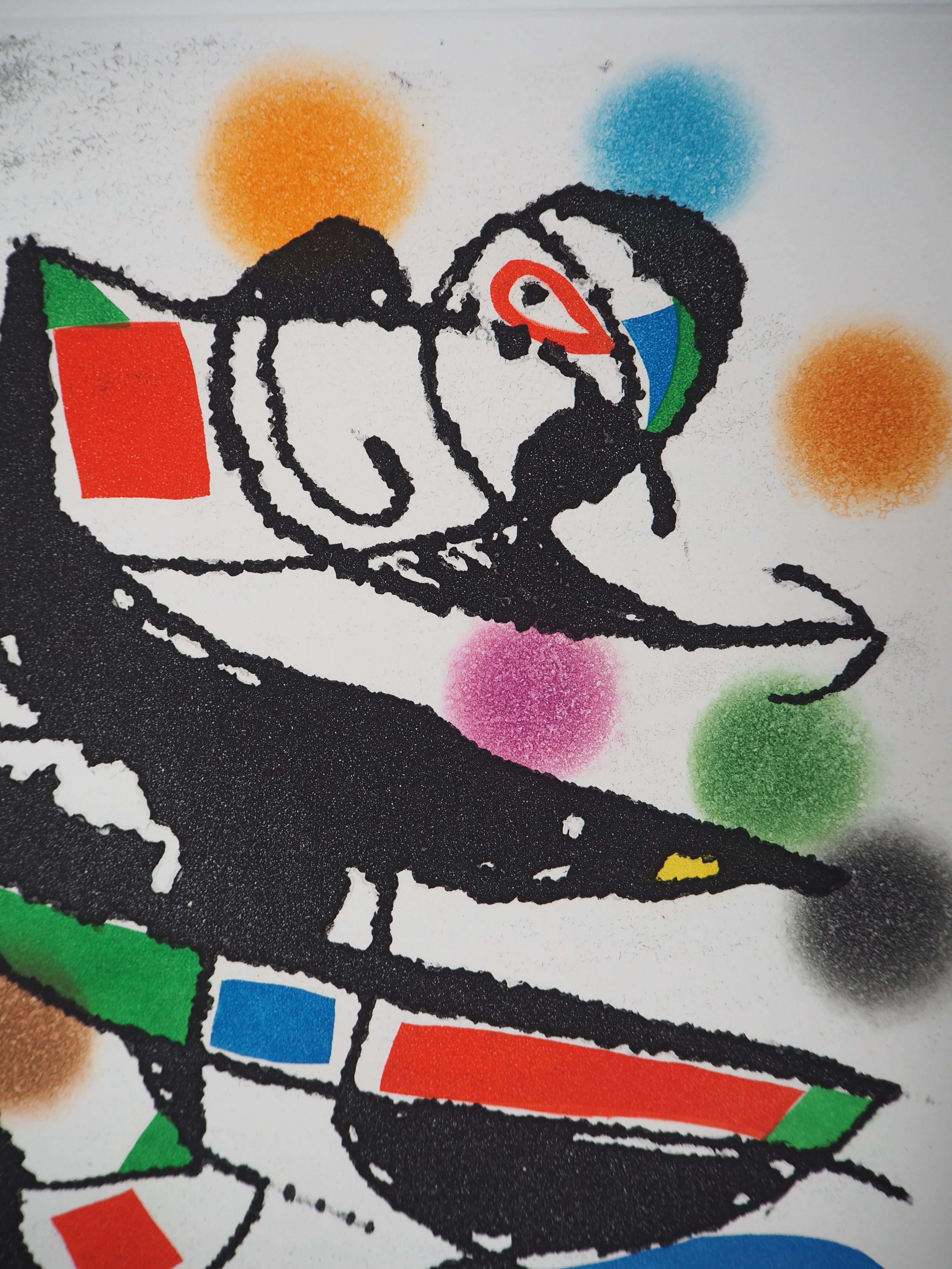 Marteau Sans Maitre XIV - Original etching, 1976 - Abstract Print by Joan Miró