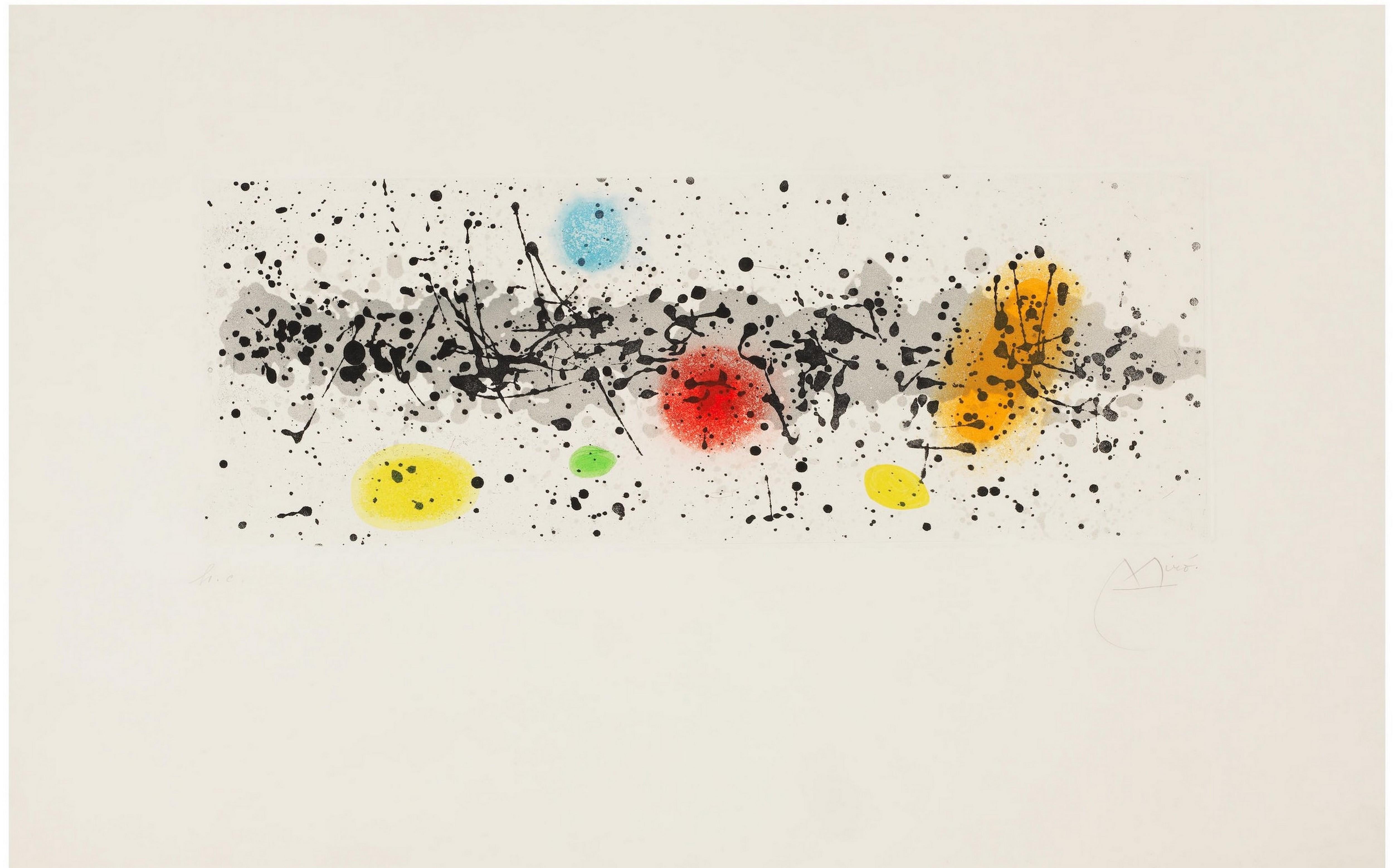 Abstract Print de Joan Miró - Meandros y viento