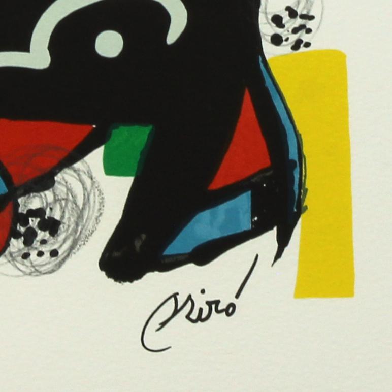 signed miro lithograph