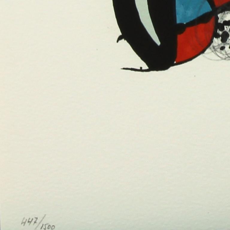 Melodie #10 plate-signed color lithograph from La Mélodie Acide by Joan Miró  For Sale 2
