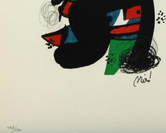 Melodie #11 plate-signed color lithograph from La Mélodie Acide by Joan Miró