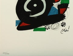 Melodie #14 plate-signed color lithograph from La Mélodie Acide by Joan Miró