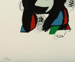 Melodie #8 plate-signed color lithograph from La Mélodie Acide by Joan Miró