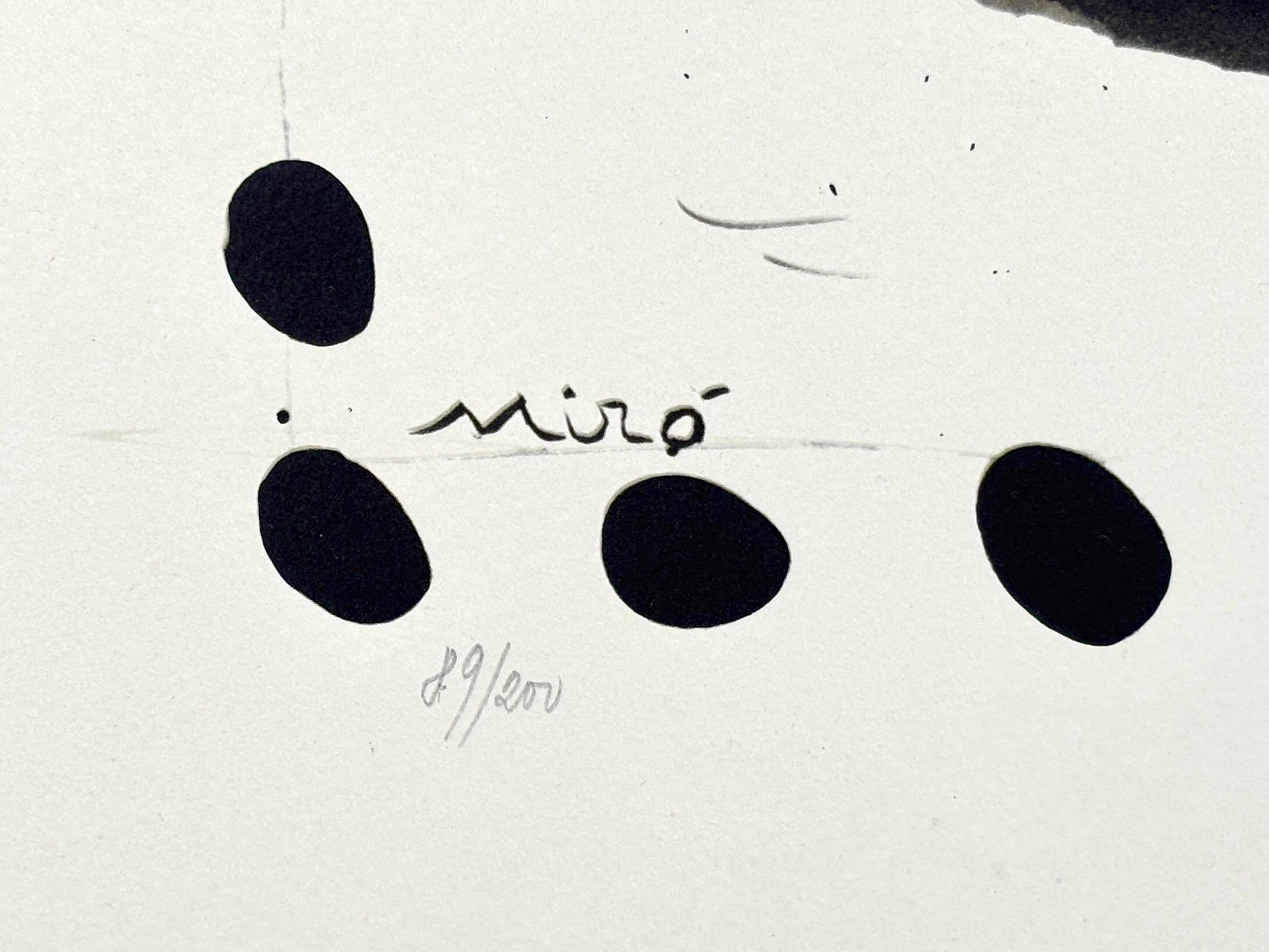 Merce Cunningham and dance Company - Print by Joan Miró