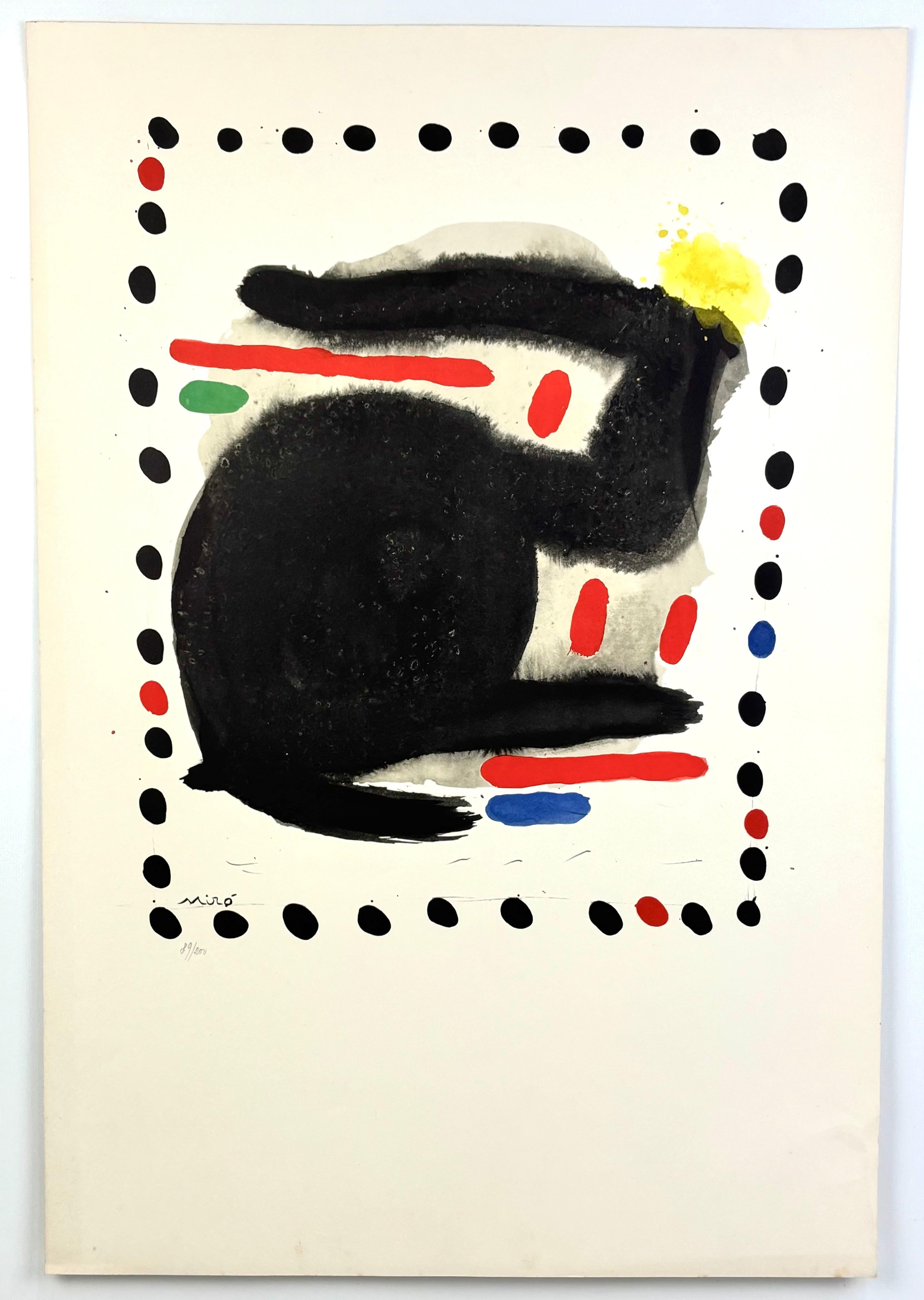 Joan Miró Abstract Print - Merce Cunningham and dance Company