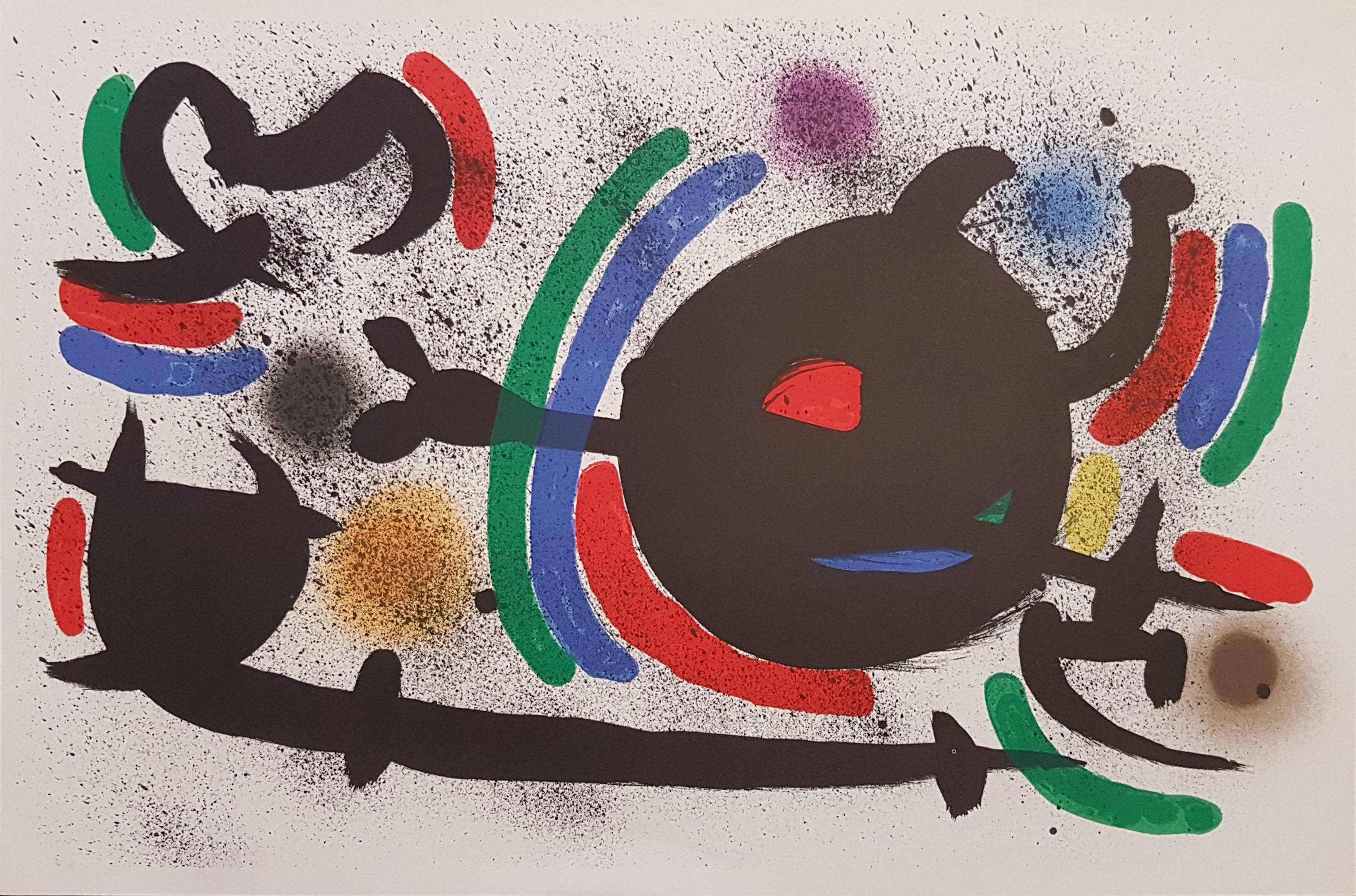 Joan Mir�ó Abstract Print - Mirò Lithographe I - Plate X
