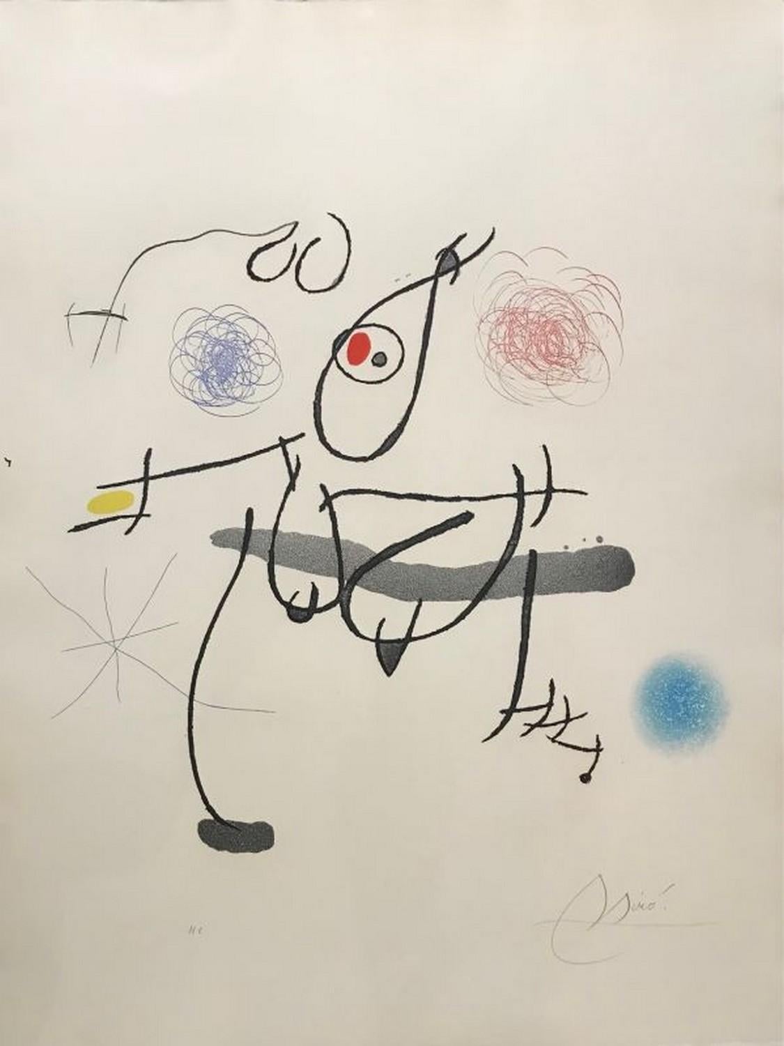 Joan Miró Abstract Print - Miro à l'encre 