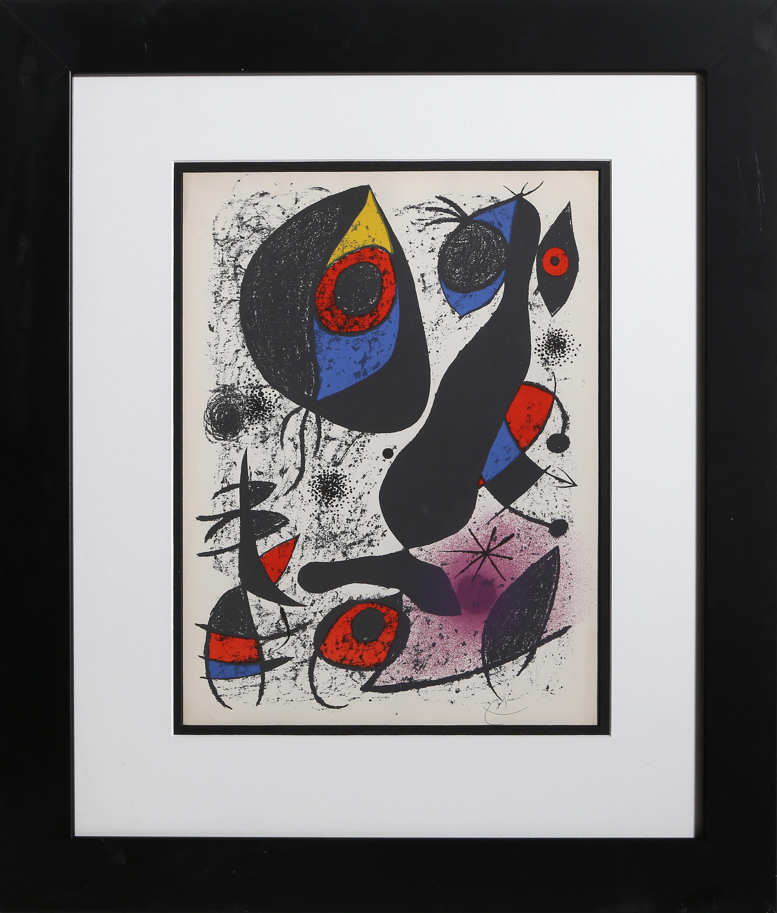 Abstract Print de Joan Miró - Miro a l'Encre I (Cramer 161), Litografía surrealista de Joan Miro