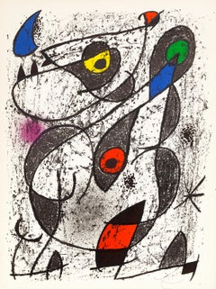 Miro à l'Encre II, lithographie sur papier vélin du Miro indélébile