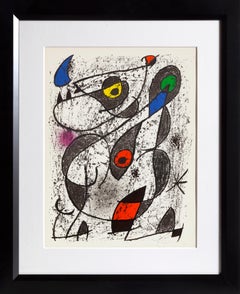 Miro a l'Encre II, Lithographie auf gewebtem Papier des unauslöschlichen Miro