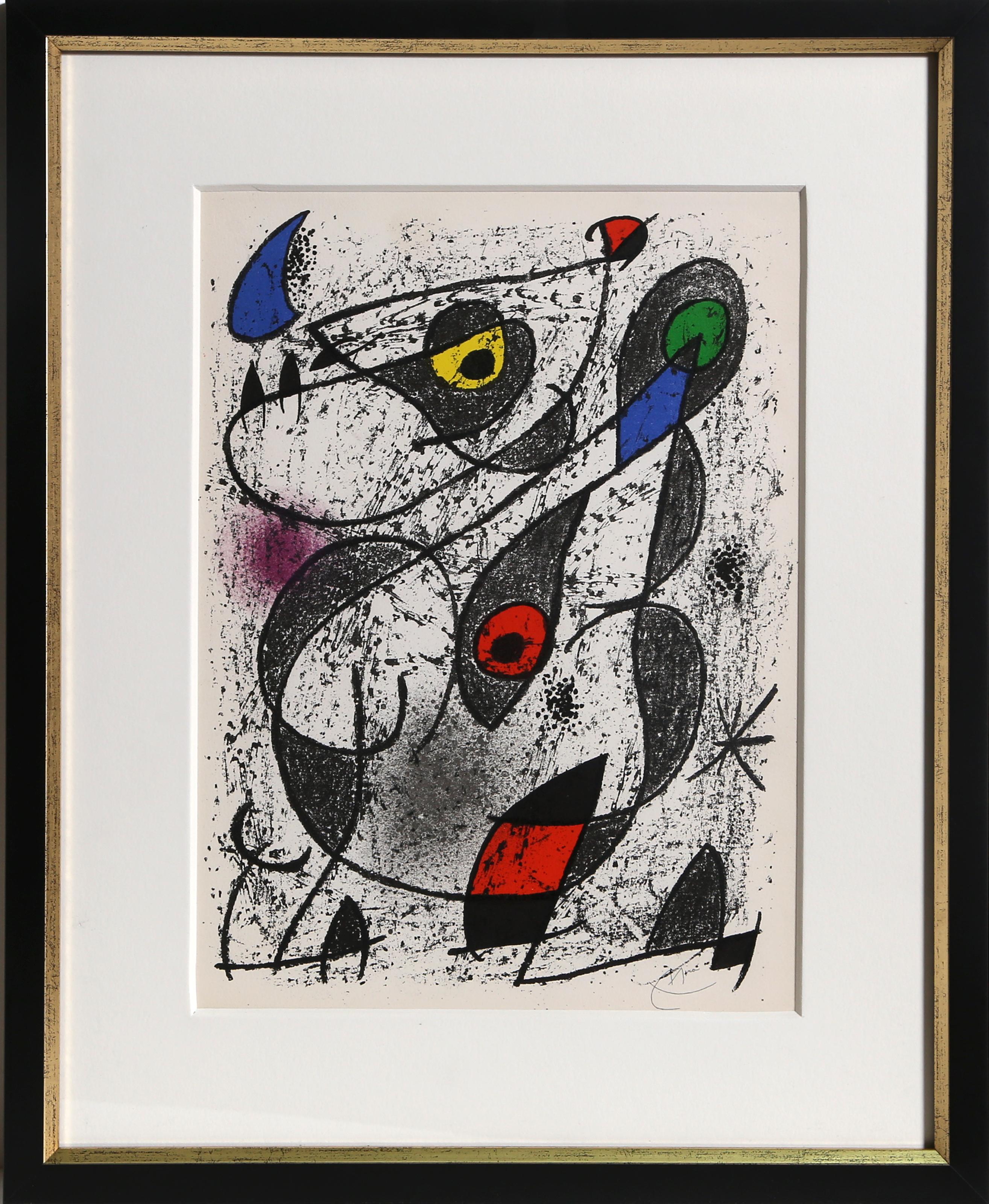 Joan Miró Abstract Print - Miro a l
Encre II, Surrealist Lithograph by Joan Miro