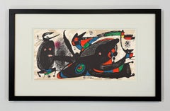 Miro as Sculptor Lithograph Print, Abstract Style, Signed, 1976
