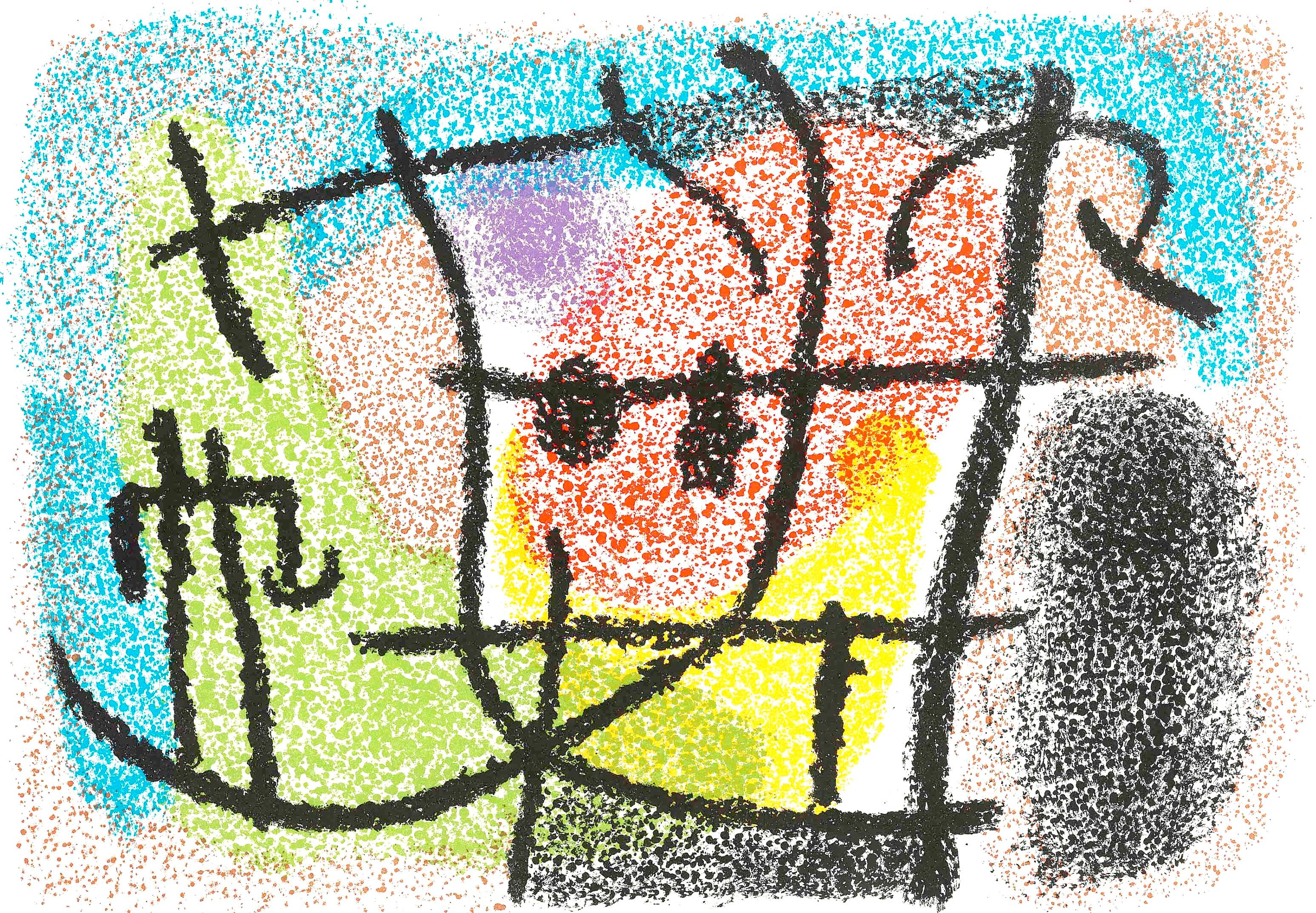 Abstract Print de Joan Miró - Miró, Cartones (Cramer 103; Mourlot 382-383), Cartones (después)