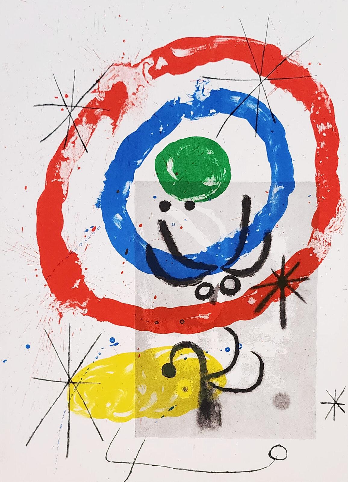 Miró, Composition, Derrière le miroir (after)